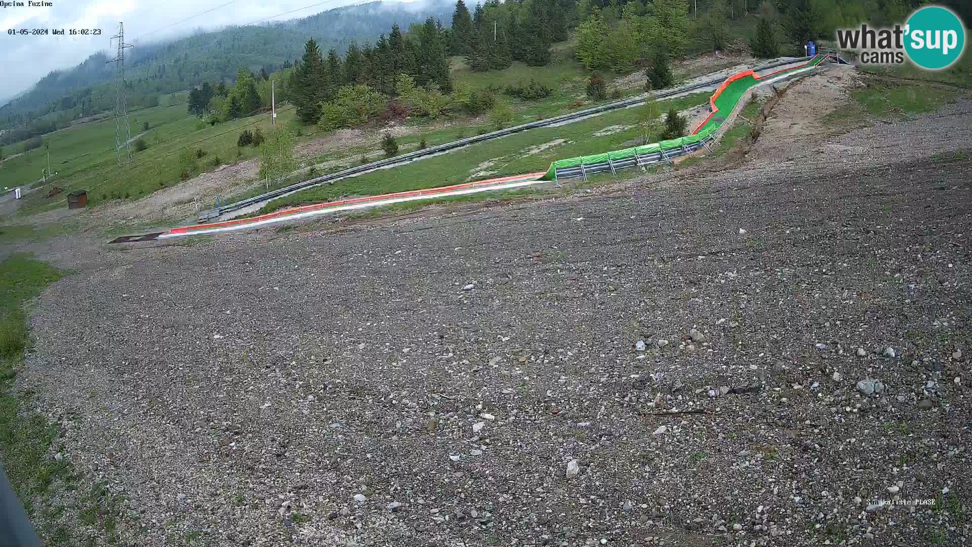 Live webcam Fužine toboggan run – Croatia