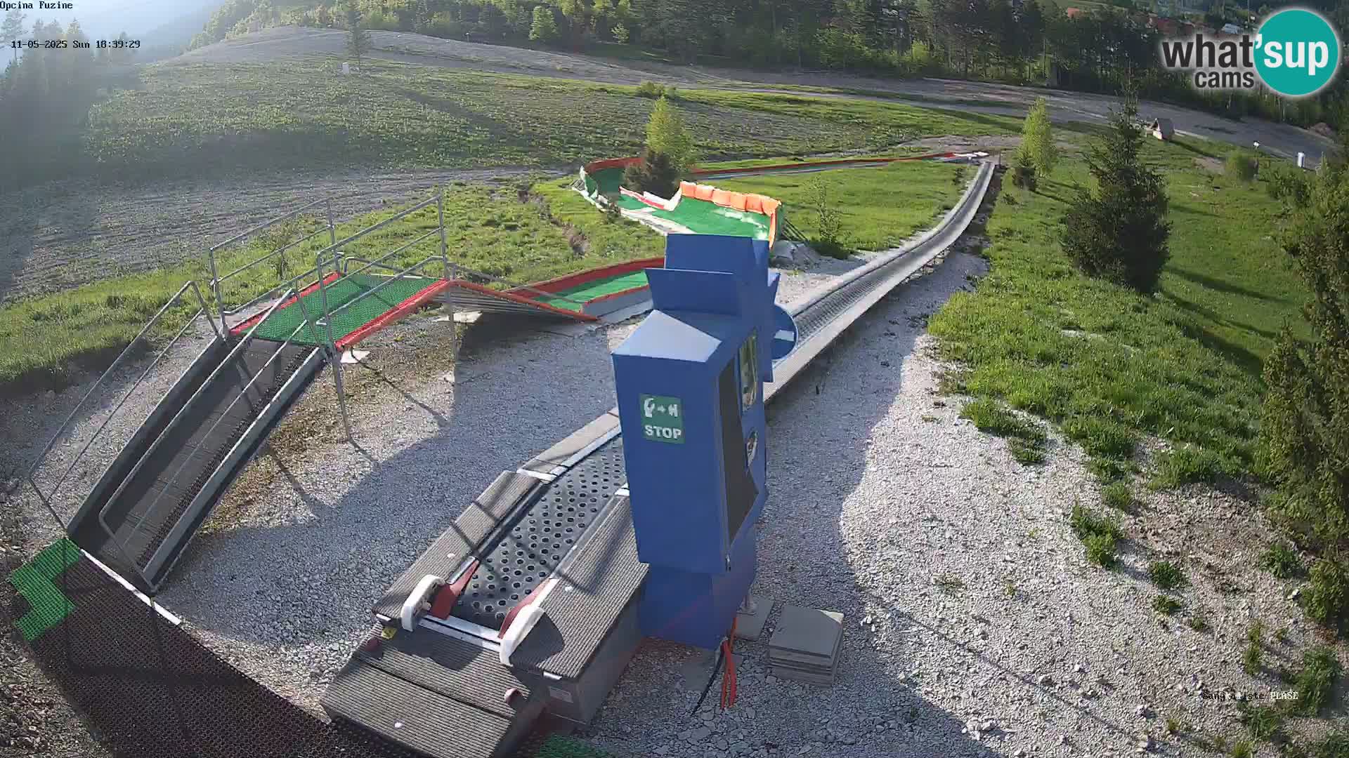 Live webcam Fužine toboggan run – Croatia