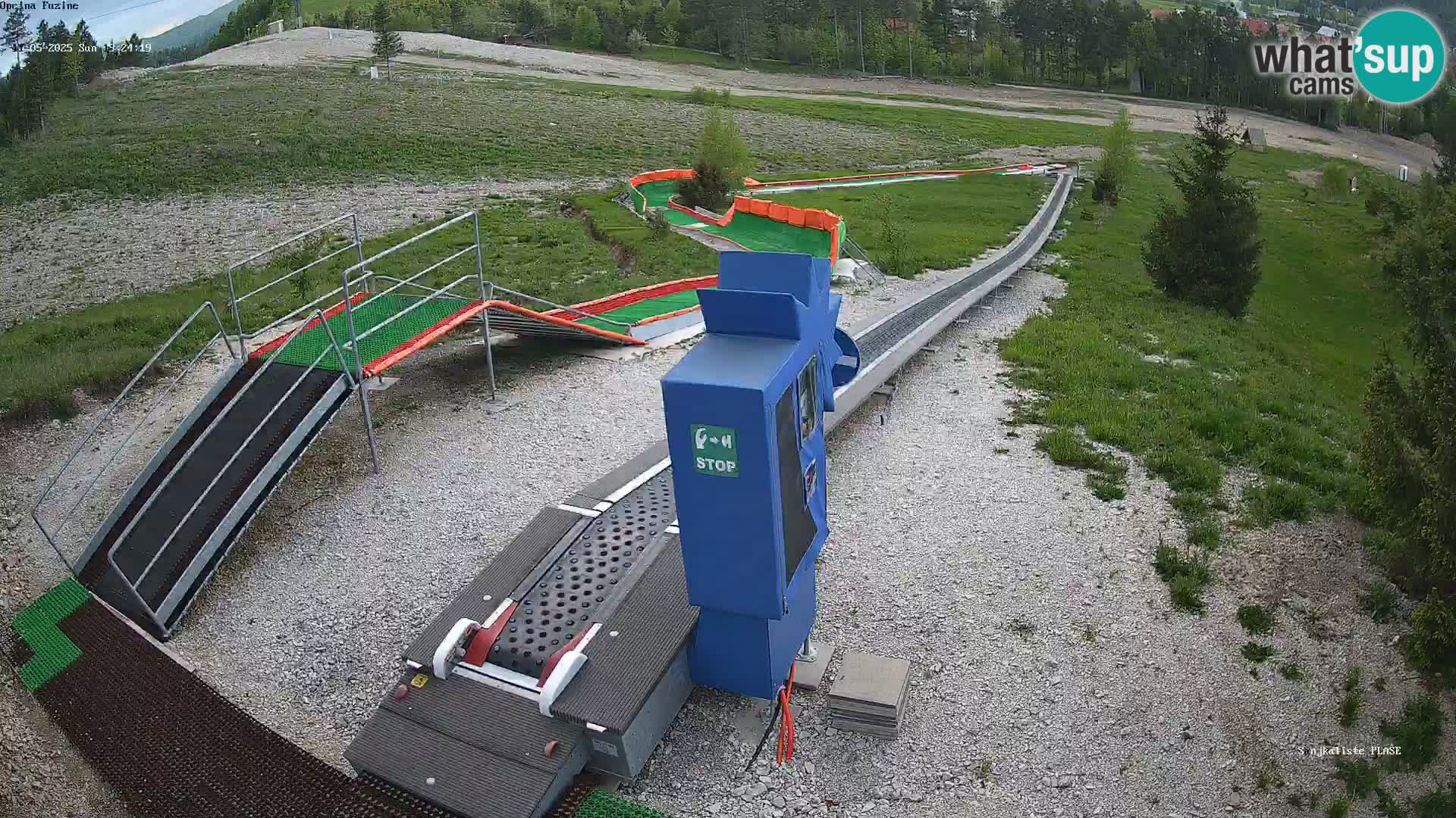 Live webcam Pista da slittino Fužine – Croazia