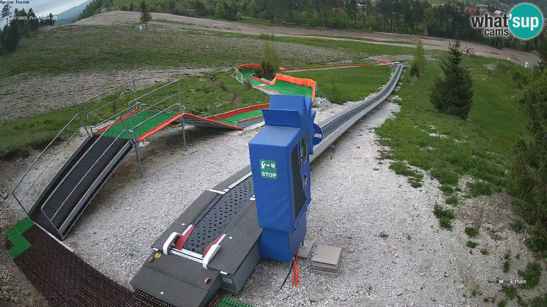 Live webcam Fužine toboggan run – Croatia