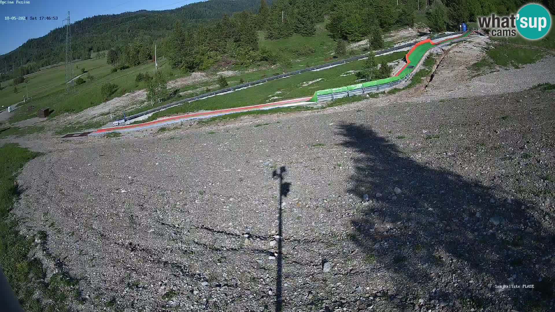 Live webcam Pista da slittino Fužine – Croazia