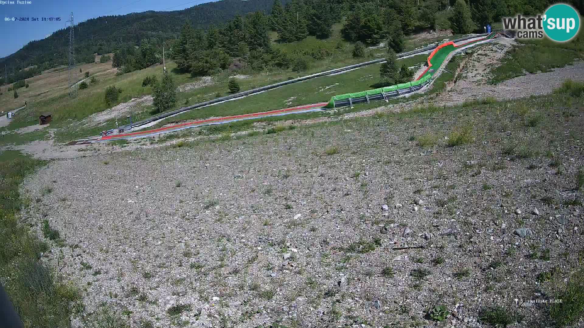 Webcam en direct Piste de luge de Fužine – Croatie