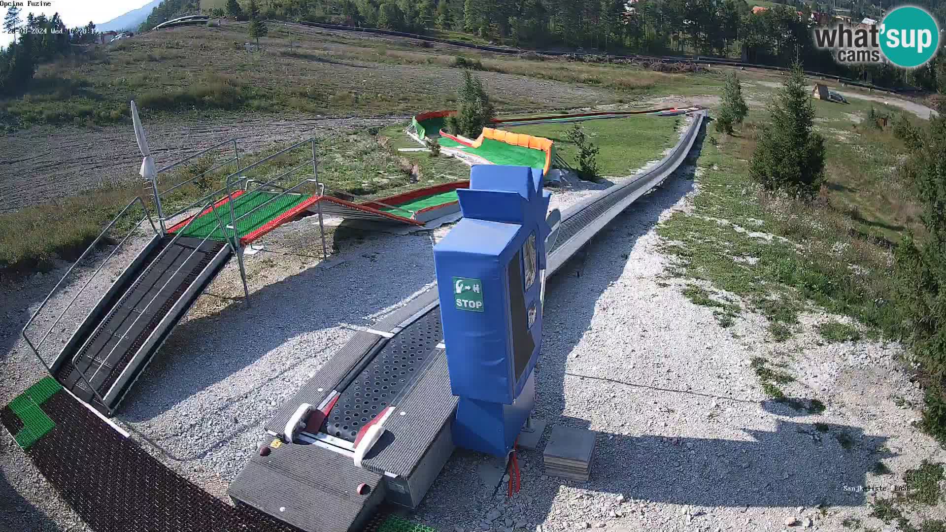 Live webcam Fužine toboggan run – Croatia