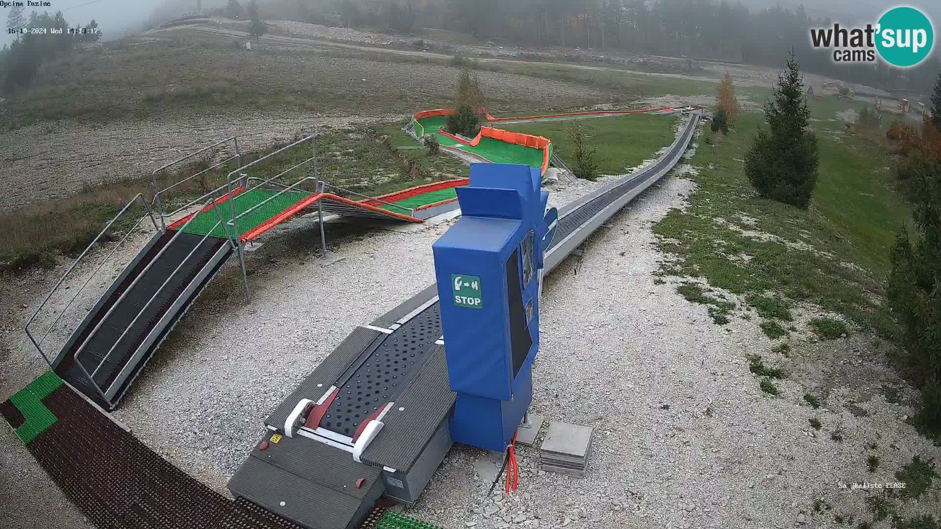 Live webcam Pista da slittino Fužine – Croazia