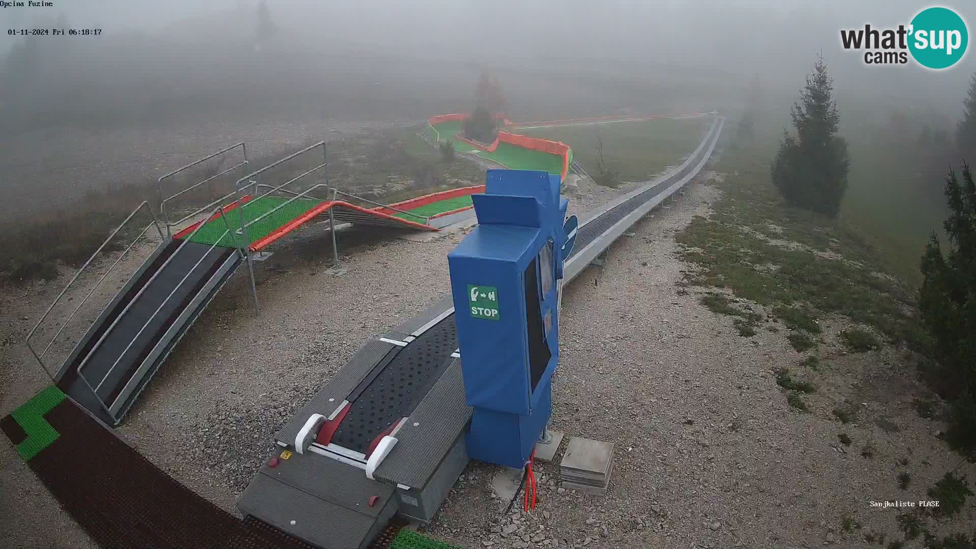 Live webcam Fužine toboggan run – Croatia