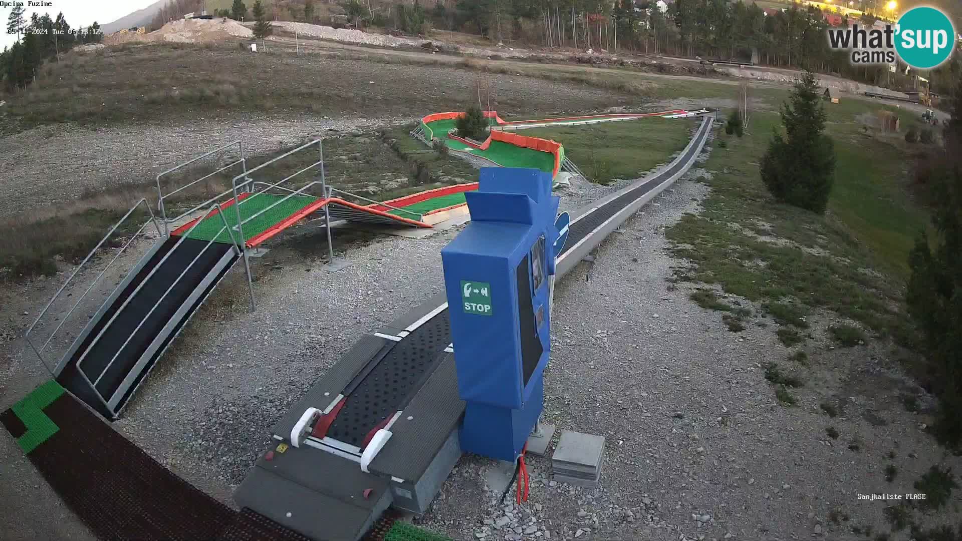 Live webcam Fužine toboggan run – Croatia