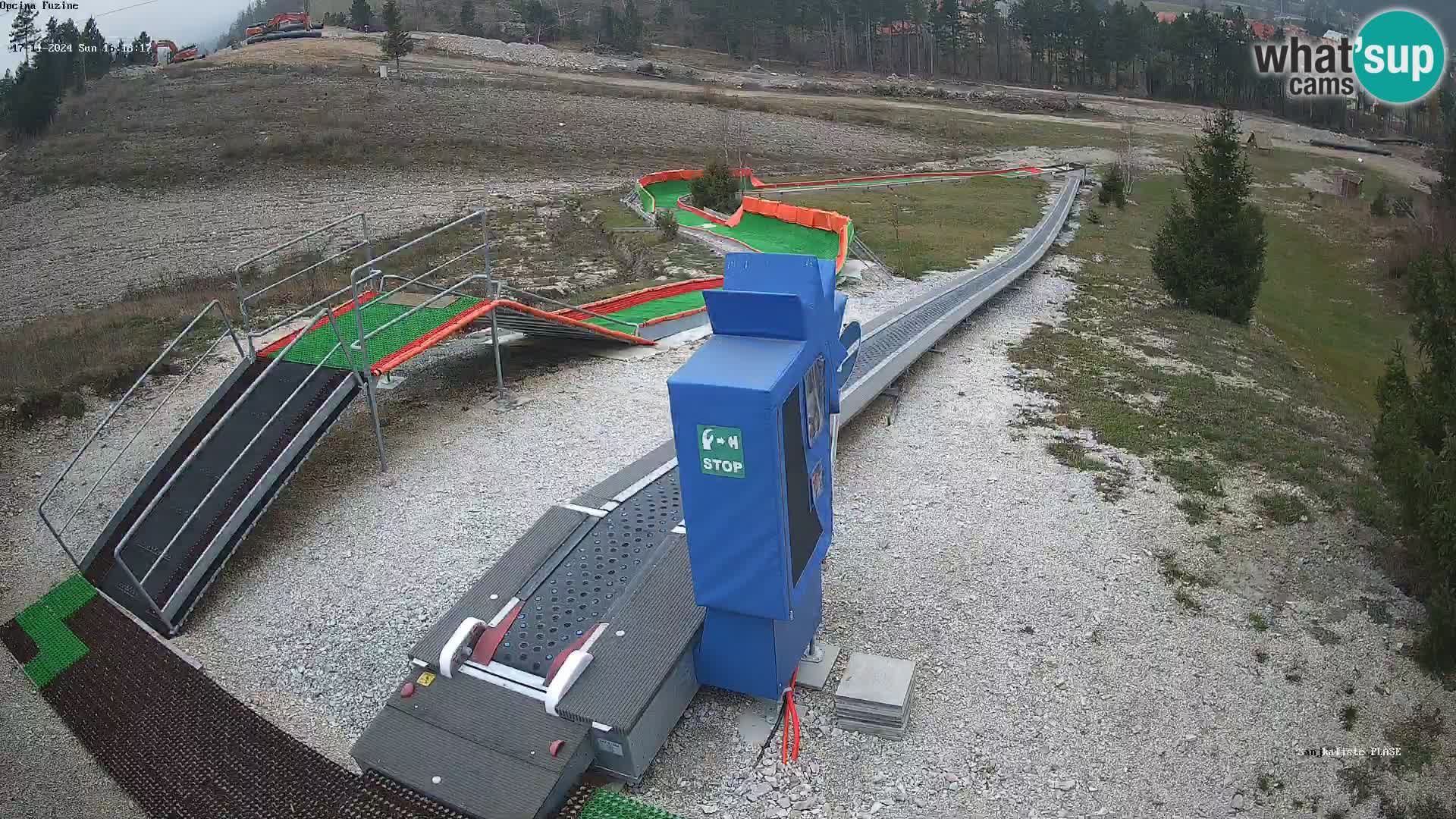 Live webcam Fužine toboggan run – Croatia