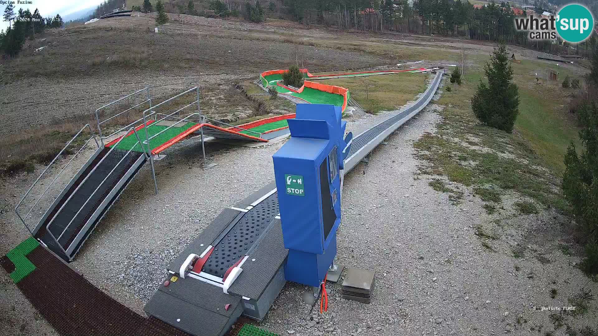 Live webcam Pista da slittino Fužine – Croazia