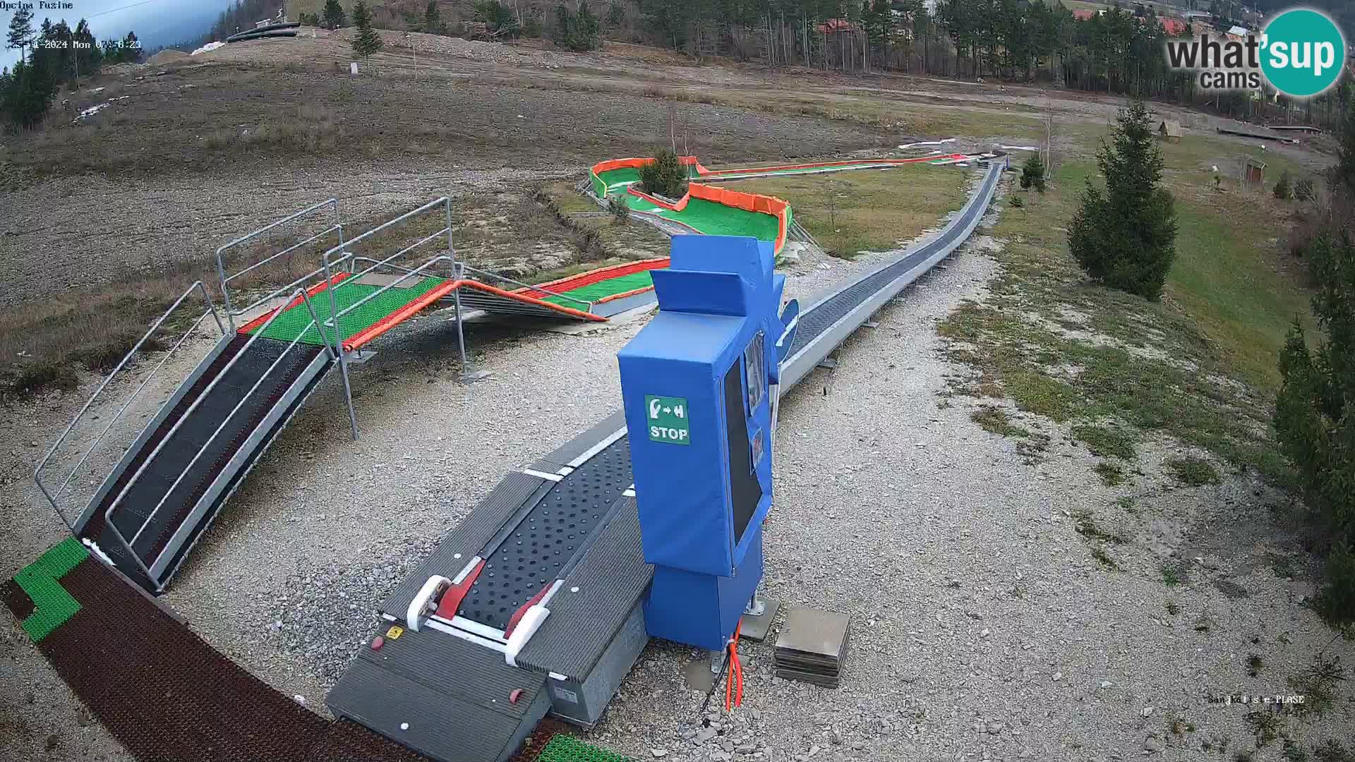 Live webcam Pista da slittino Fužine – Croazia