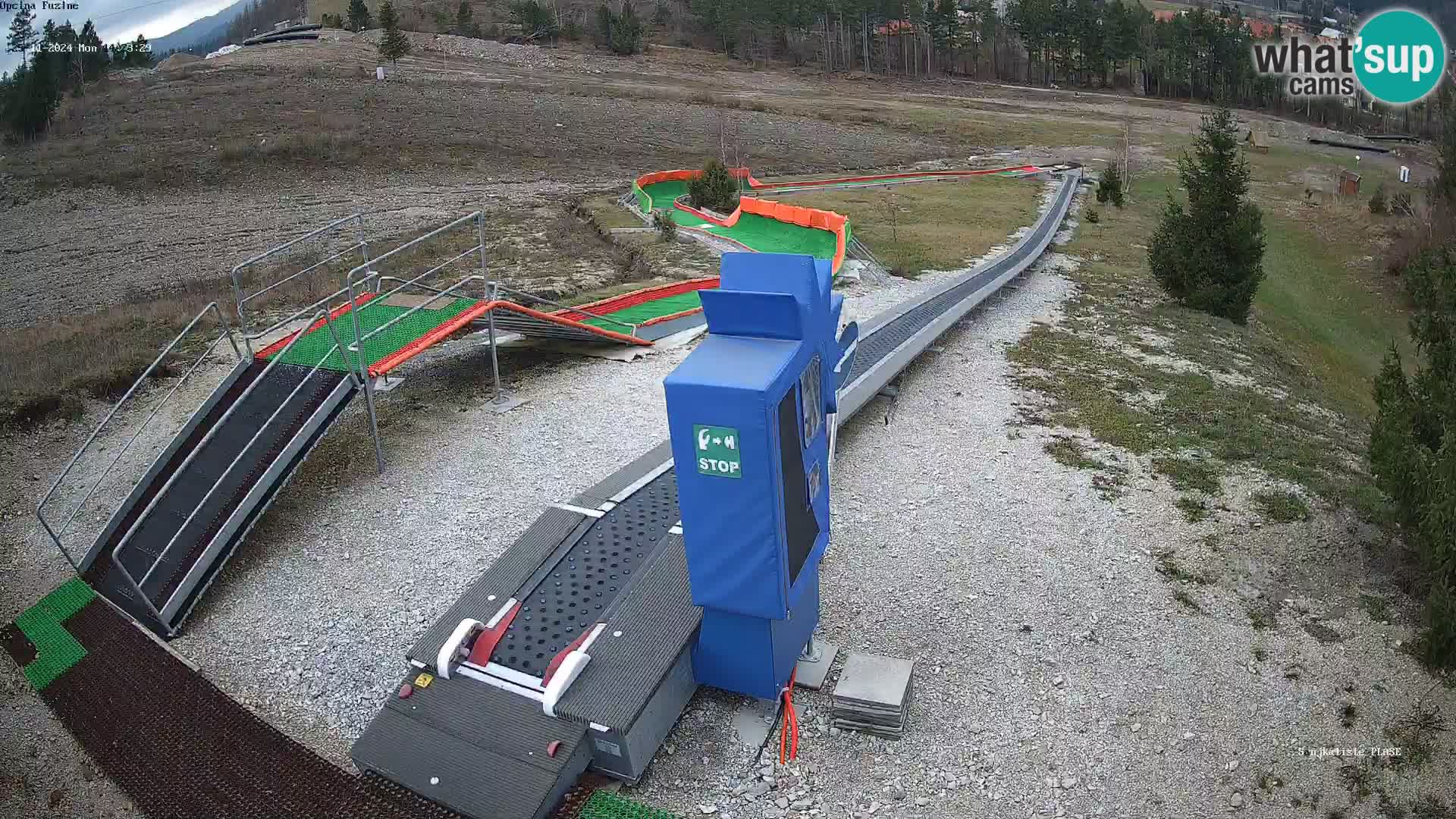 Live webcam Pista da slittino Fužine – Croazia