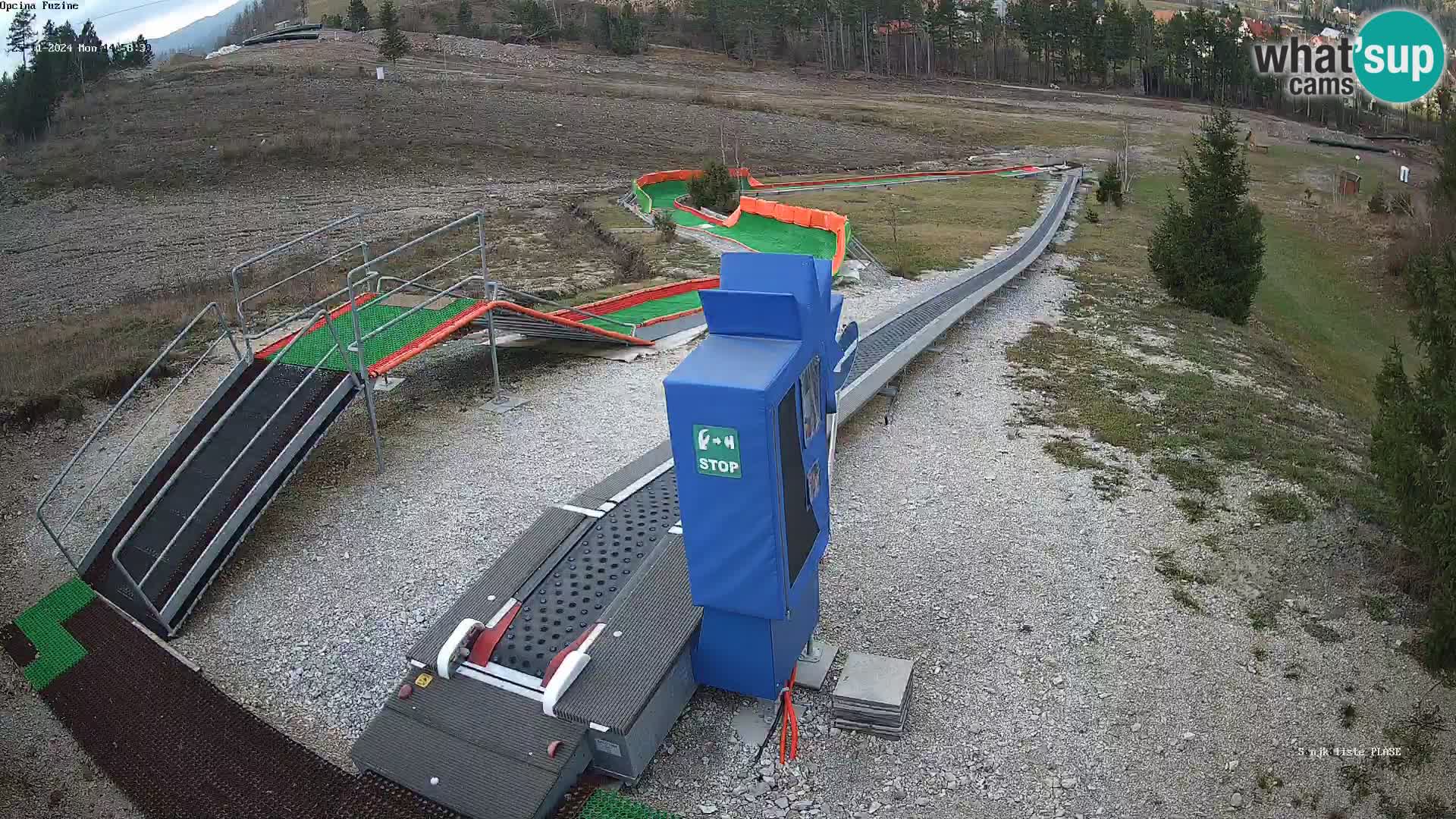 Live webcam Pista da slittino Fužine – Croazia