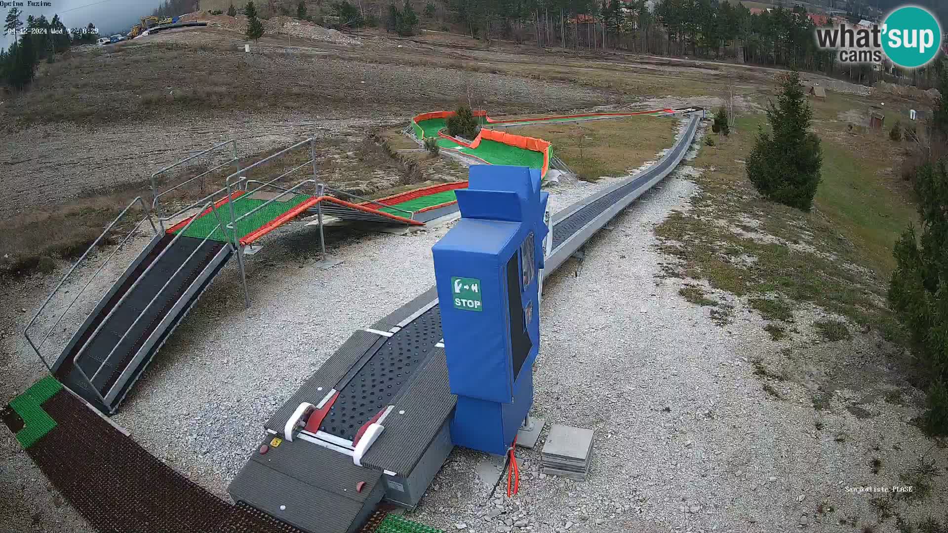 Live webcam Pista da slittino Fužine – Croazia