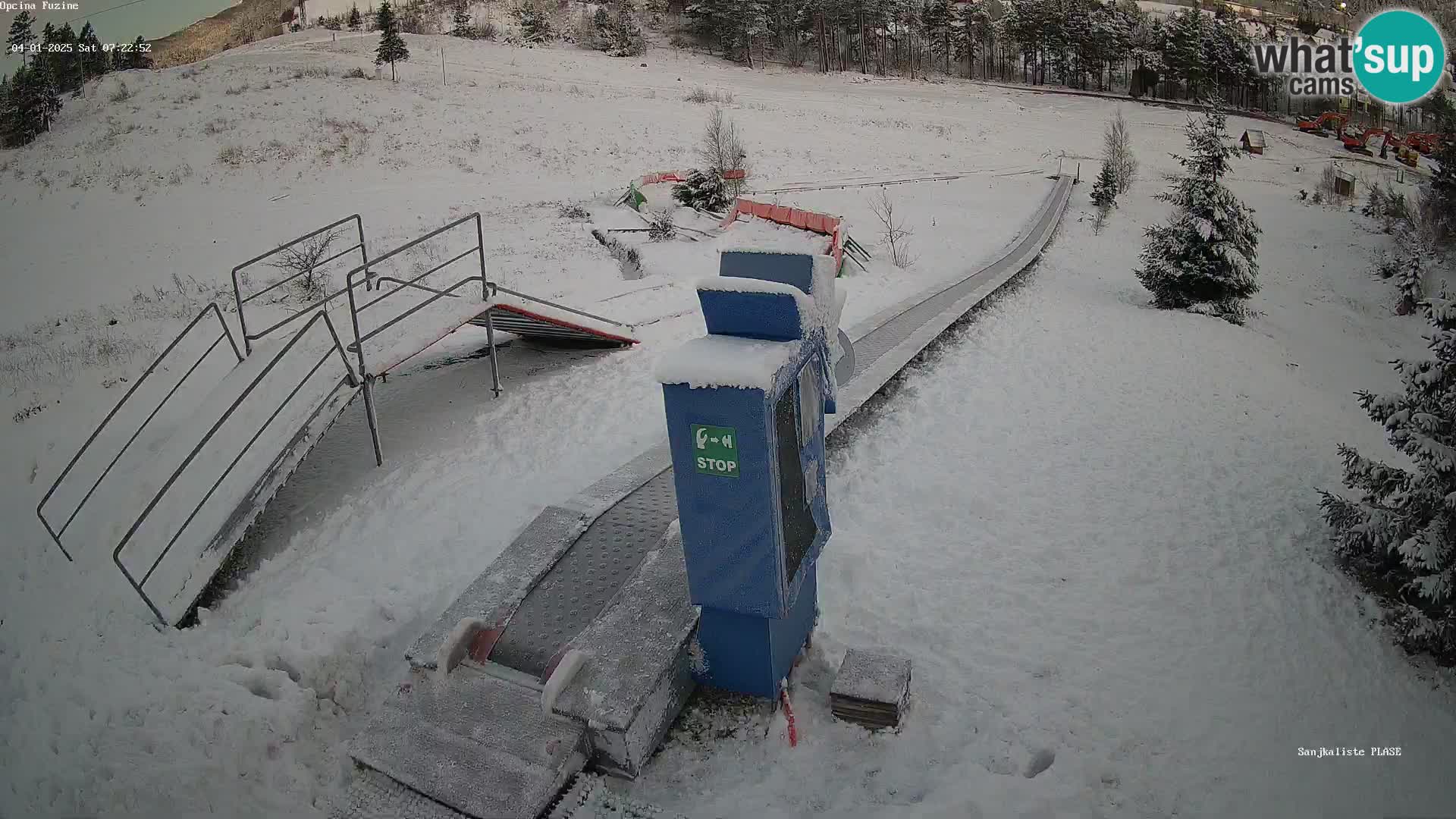 Live webcam Fužine toboggan run – Croatia