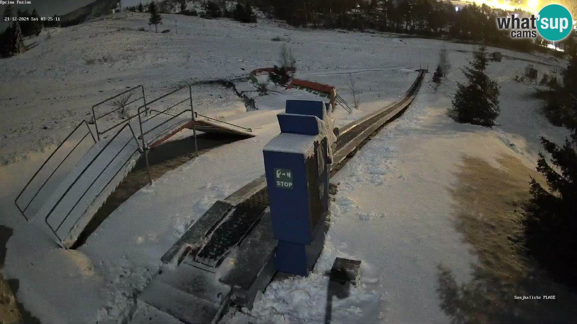 Live webcam Fužine toboggan run – Croatia