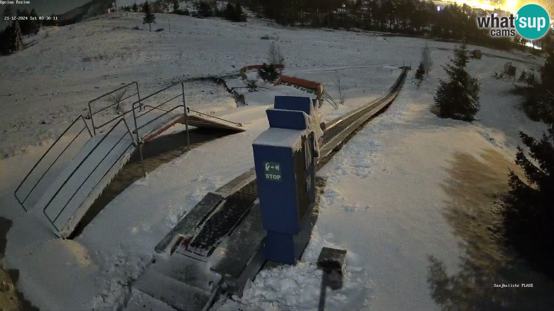 Live webcam Fužine toboggan run – Croatia