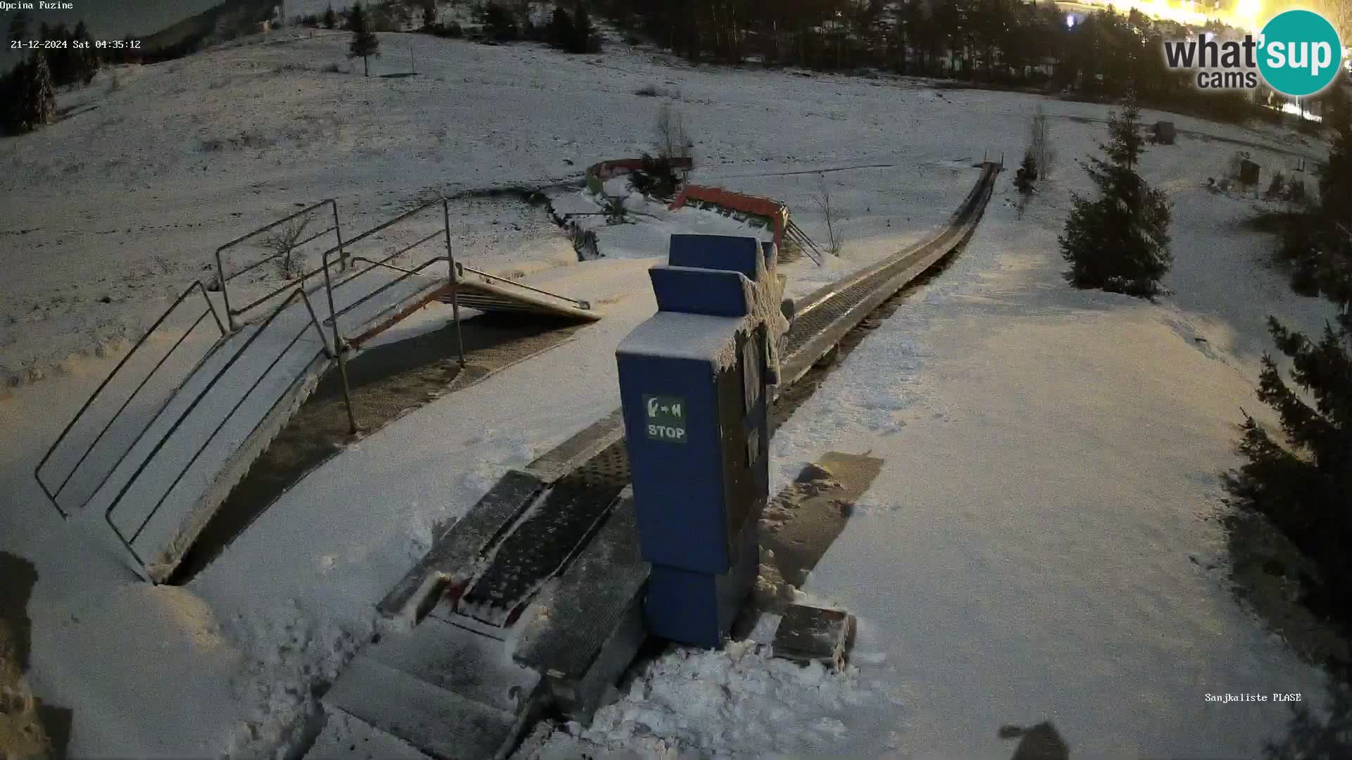 Webcam en direct Piste de luge de Fužine – Croatie