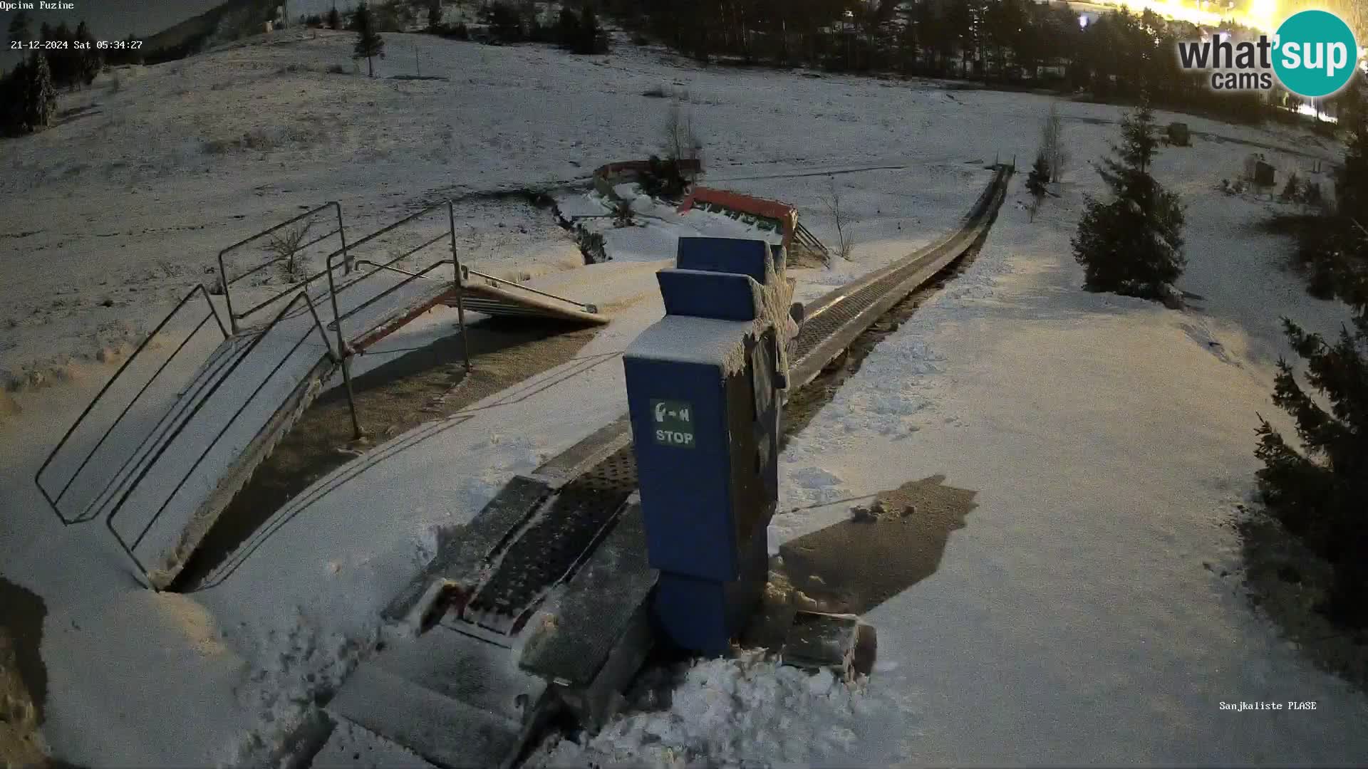 Live webcam Fužine toboggan run – Croatia