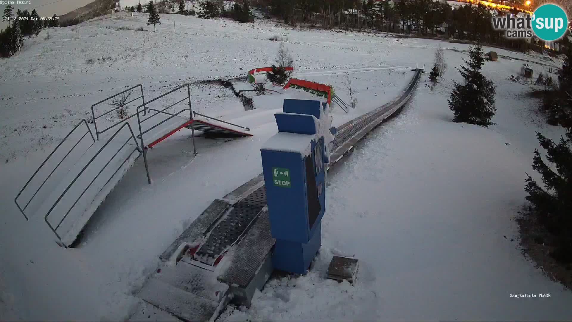 Live webcam Fužine toboggan run – Croatia