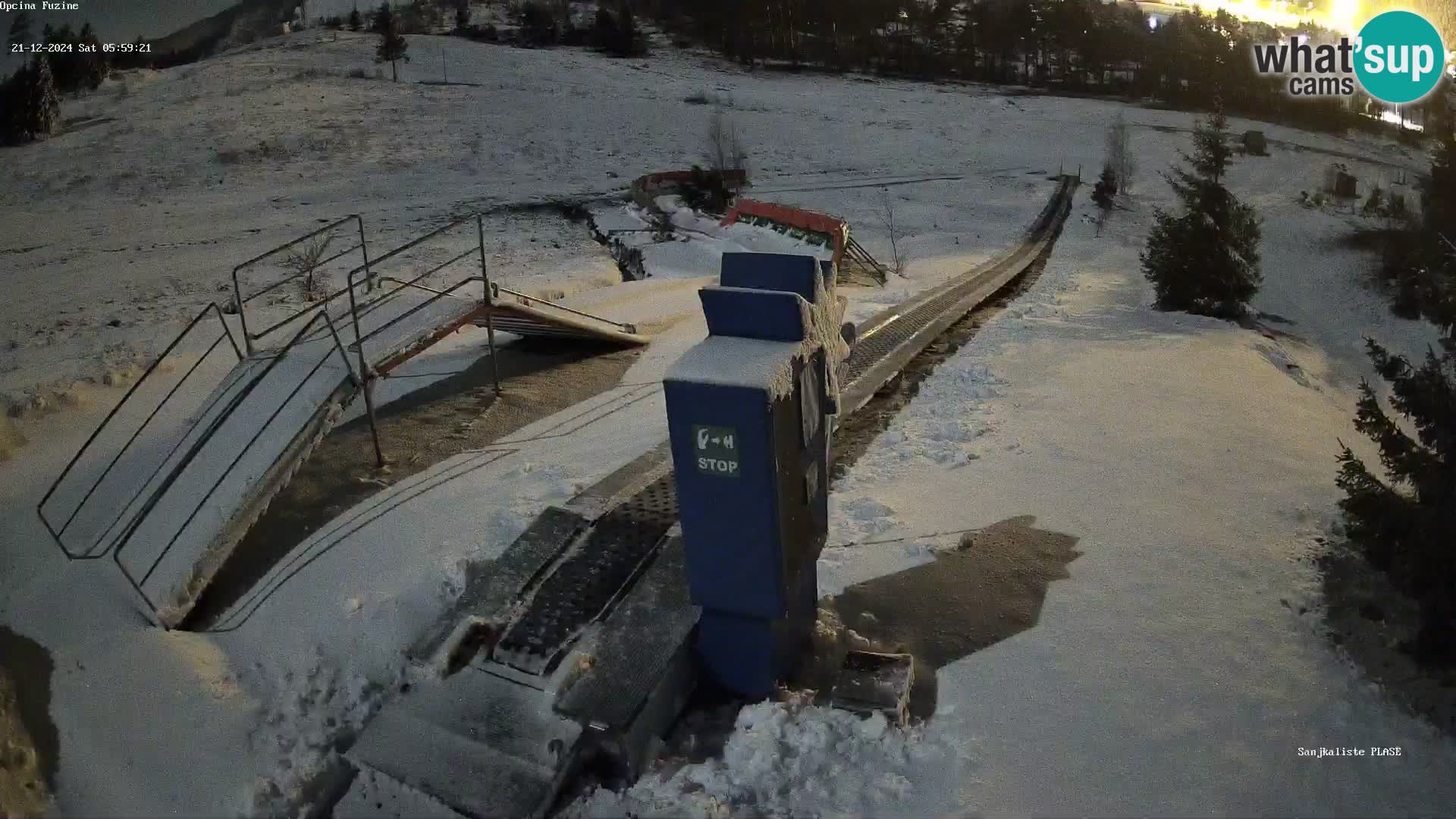 Webcam en direct Piste de luge de Fužine – Croatie