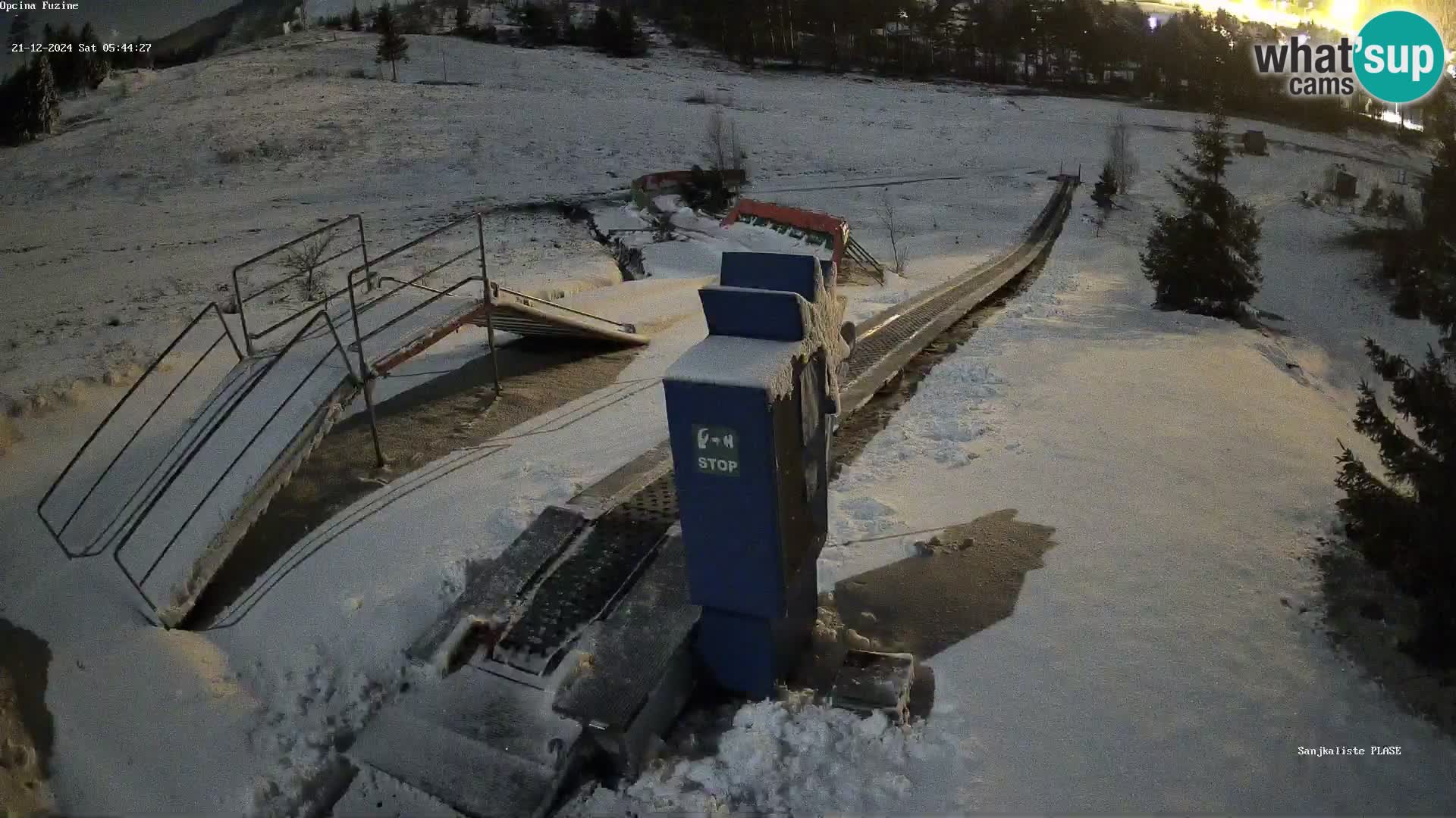 Live webcam Fužine toboggan run – Croatia