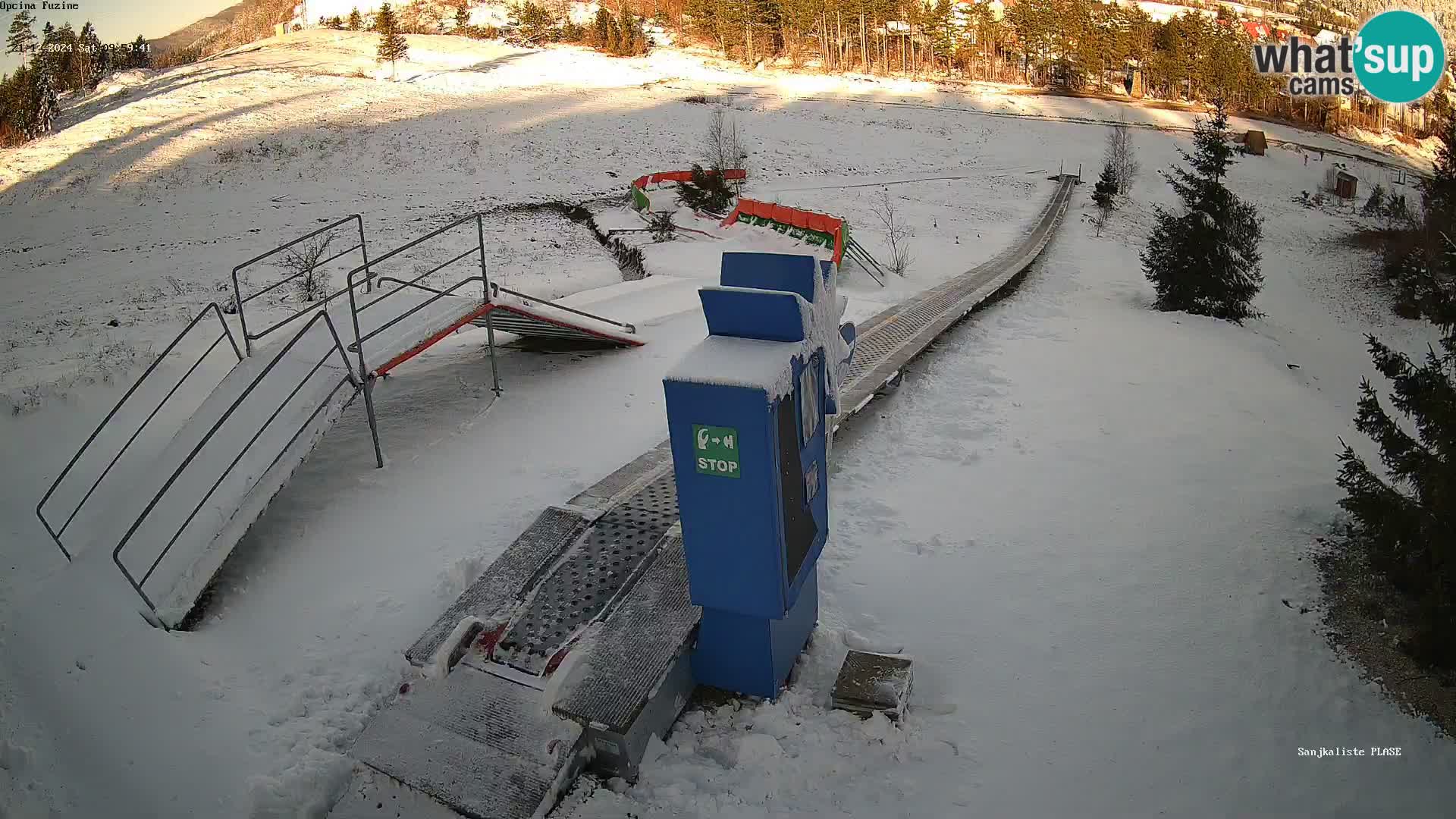 Webcam en direct Piste de luge de Fužine – Croatie