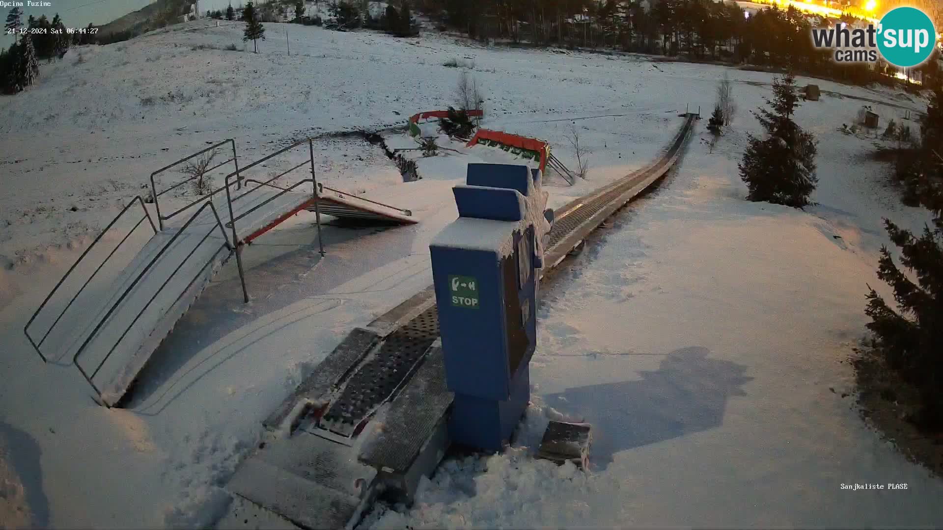 Webcam en direct Piste de luge de Fužine – Croatie