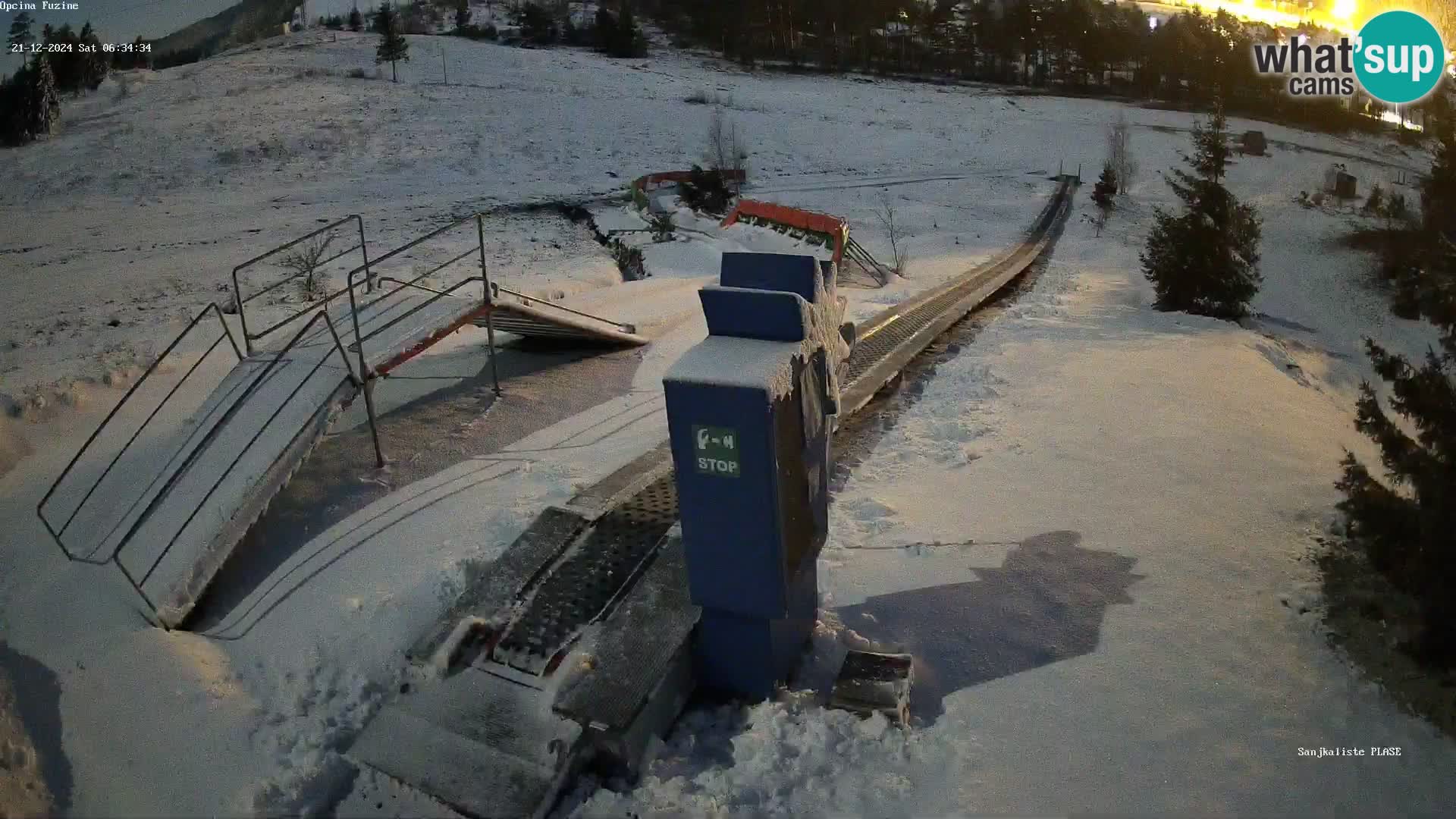 Webcam en direct Piste de luge de Fužine – Croatie