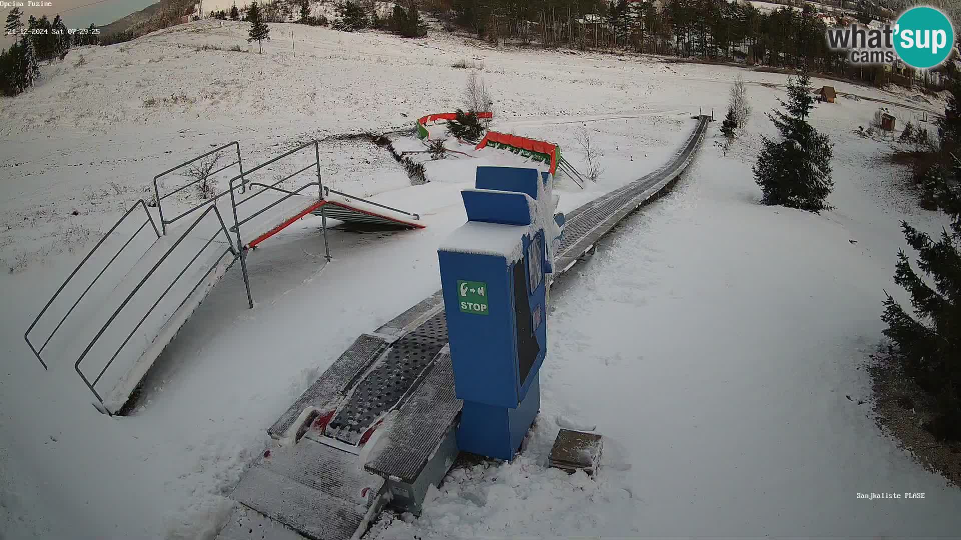 Webcam en direct Piste de luge de Fužine – Croatie