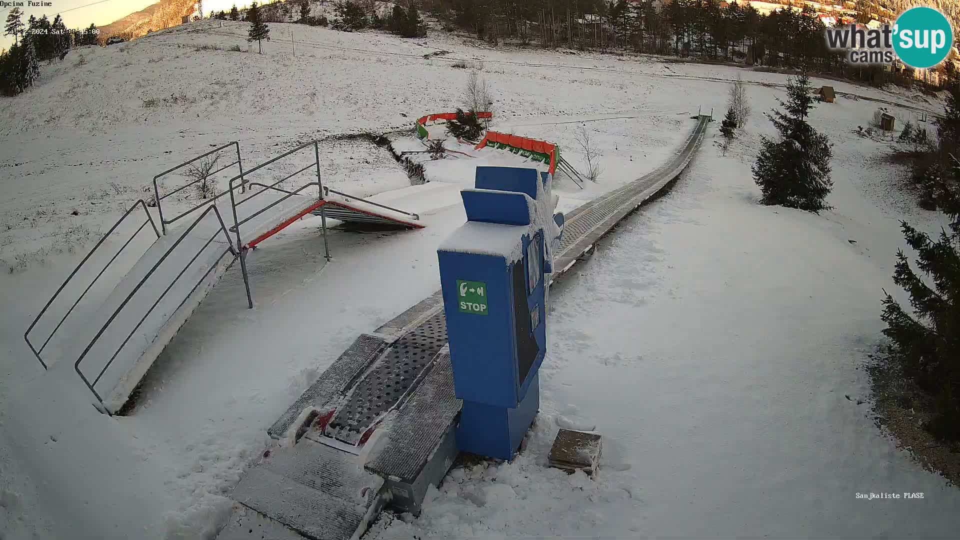 Webcam en direct Piste de luge de Fužine – Croatie