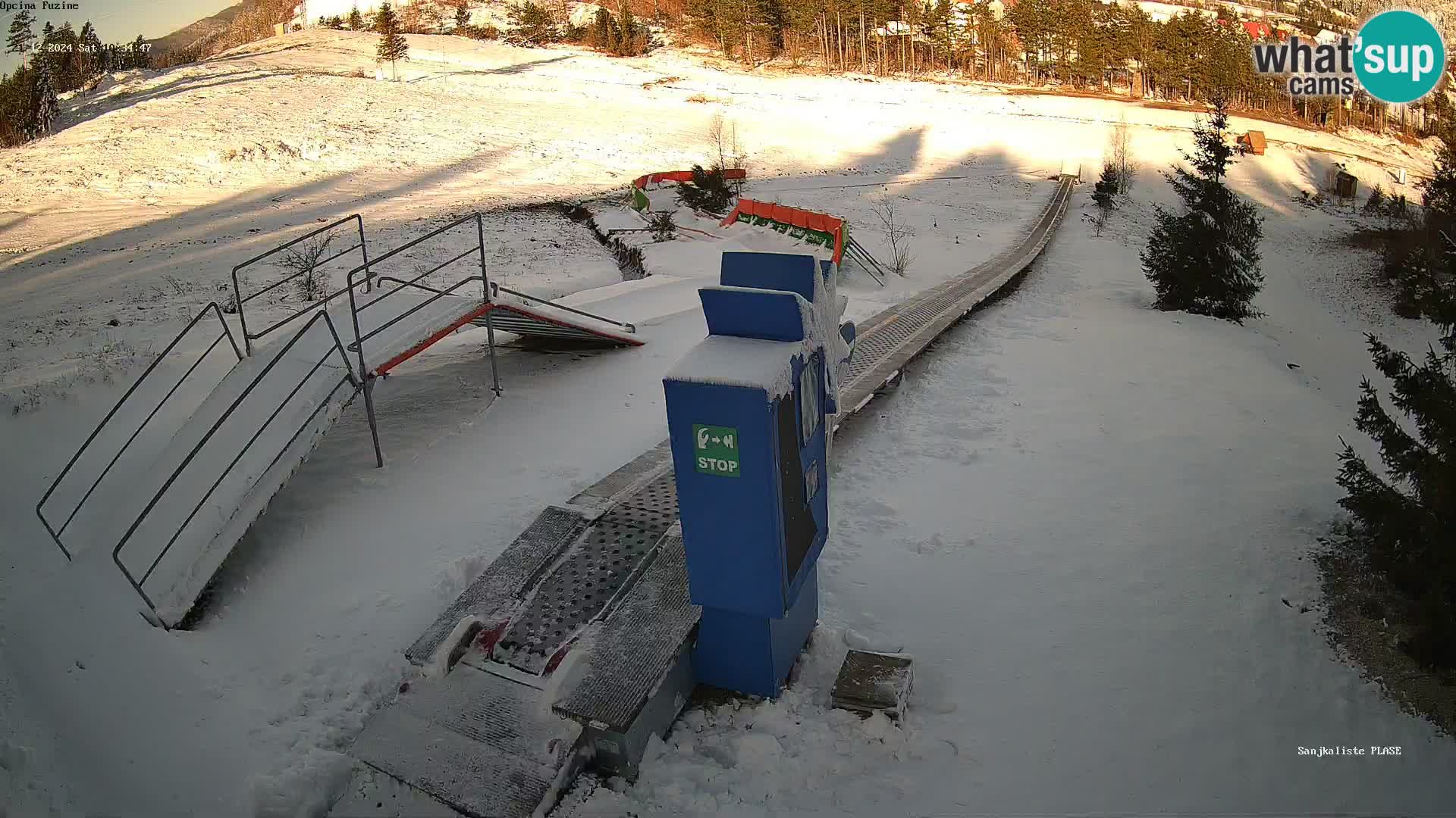 Live webcam Fužine toboggan run – Croatia