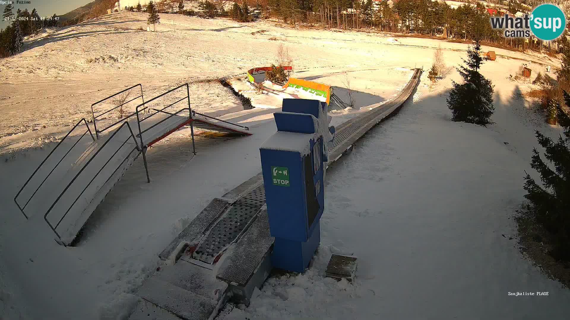 Live webcam Fužine toboggan run – Croatia