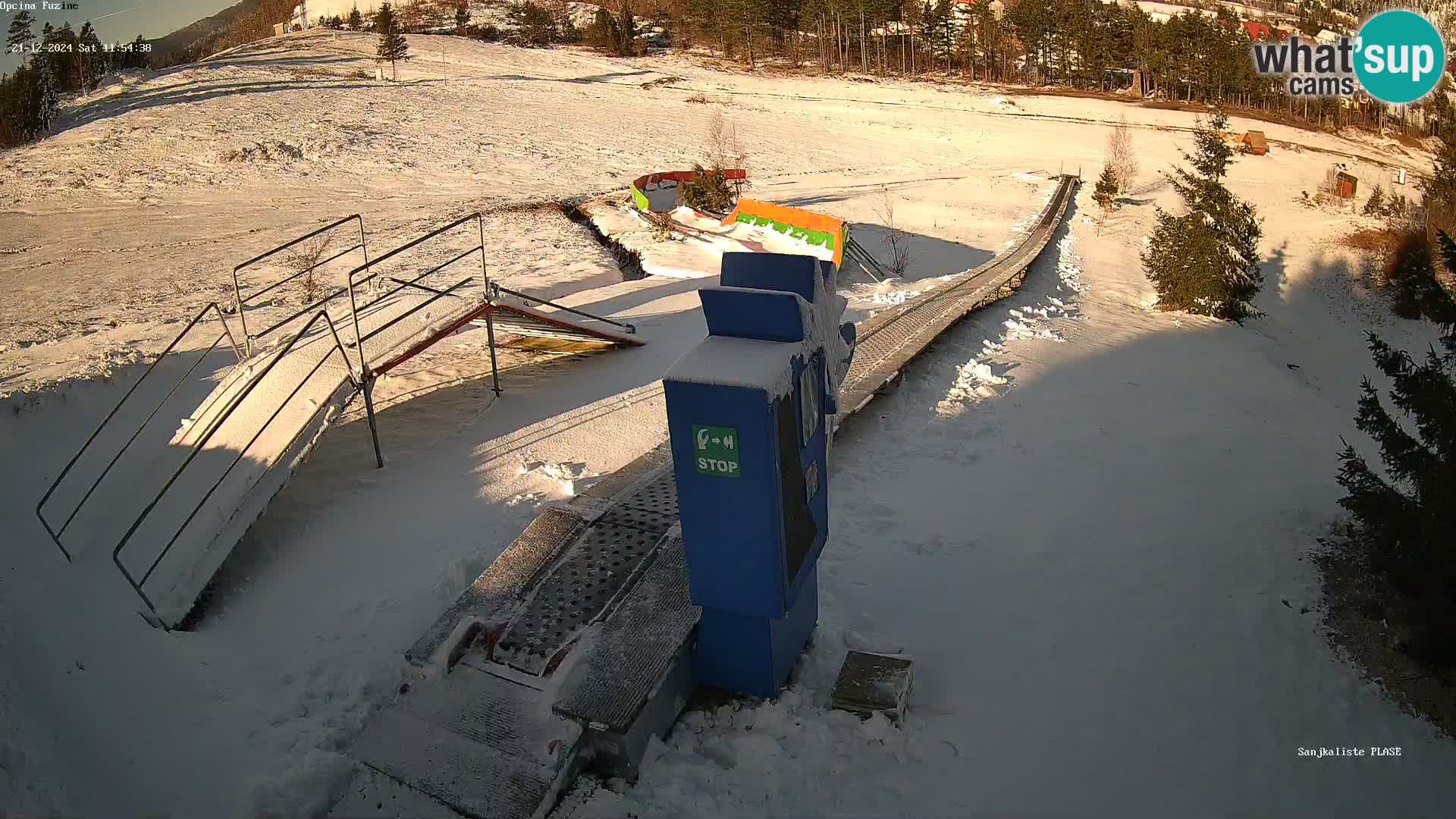 Webcam en direct Piste de luge de Fužine – Croatie