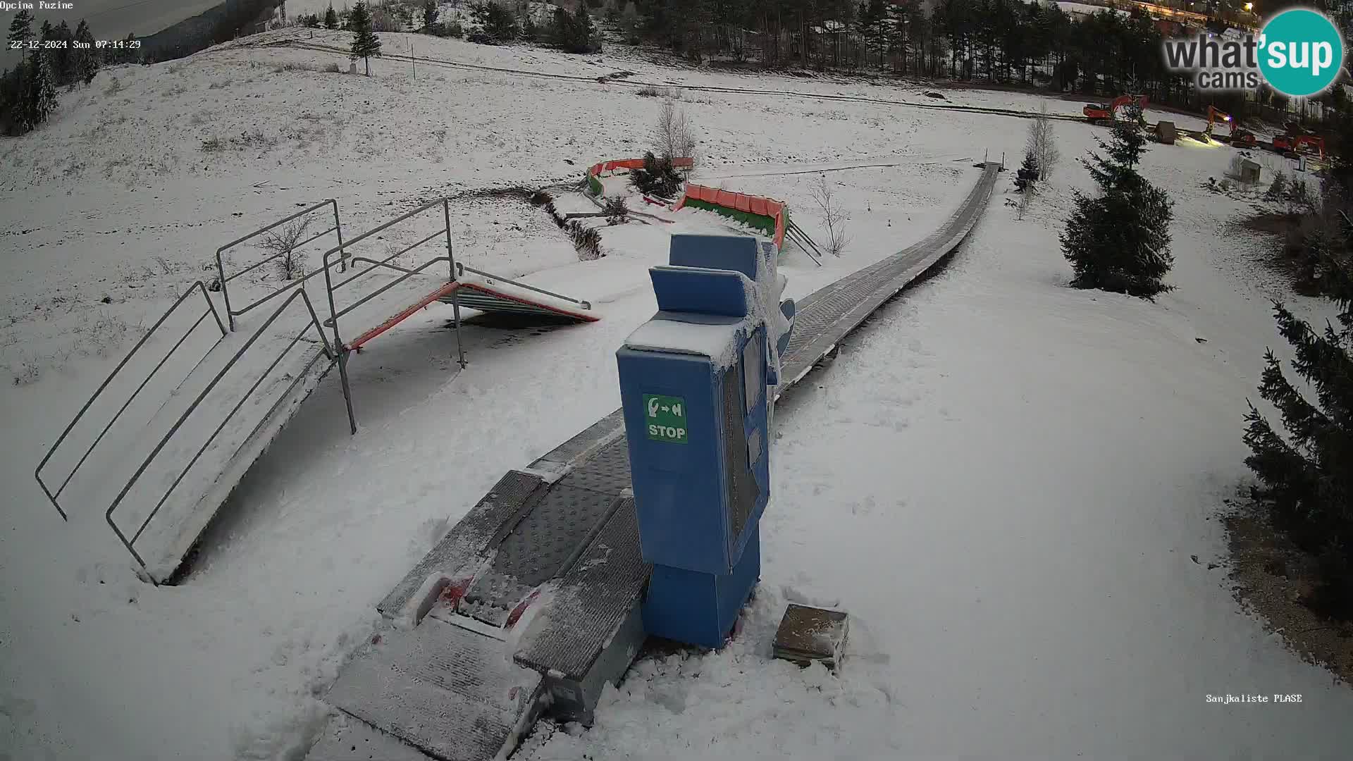 Live webcam Fužine toboggan run – Croatia