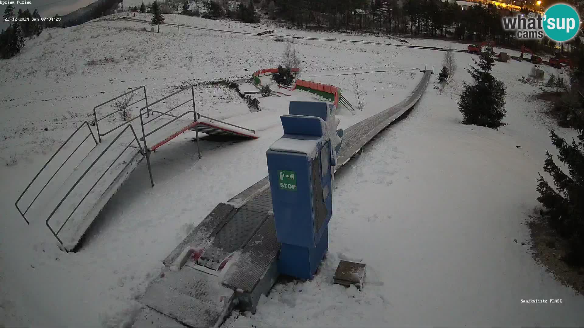 Live webcam Fužine toboggan run – Croatia