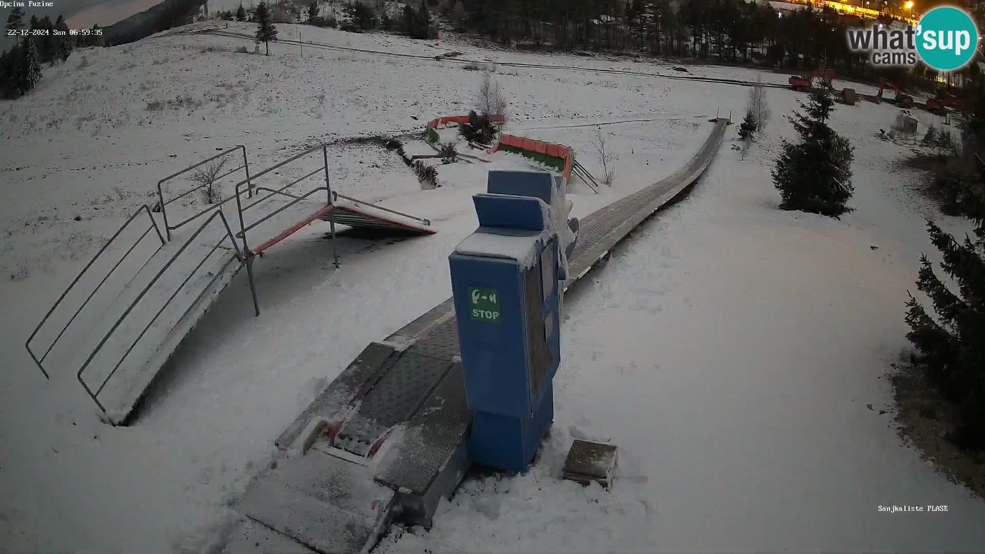 Live webcam Pista da slittino Fužine – Croazia