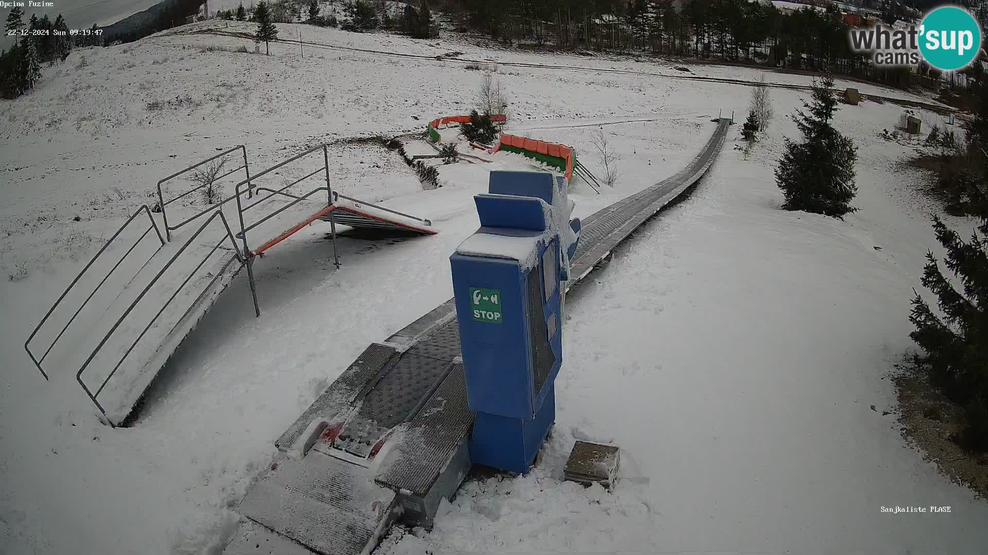 Live webcam Fužine toboggan run – Croatia