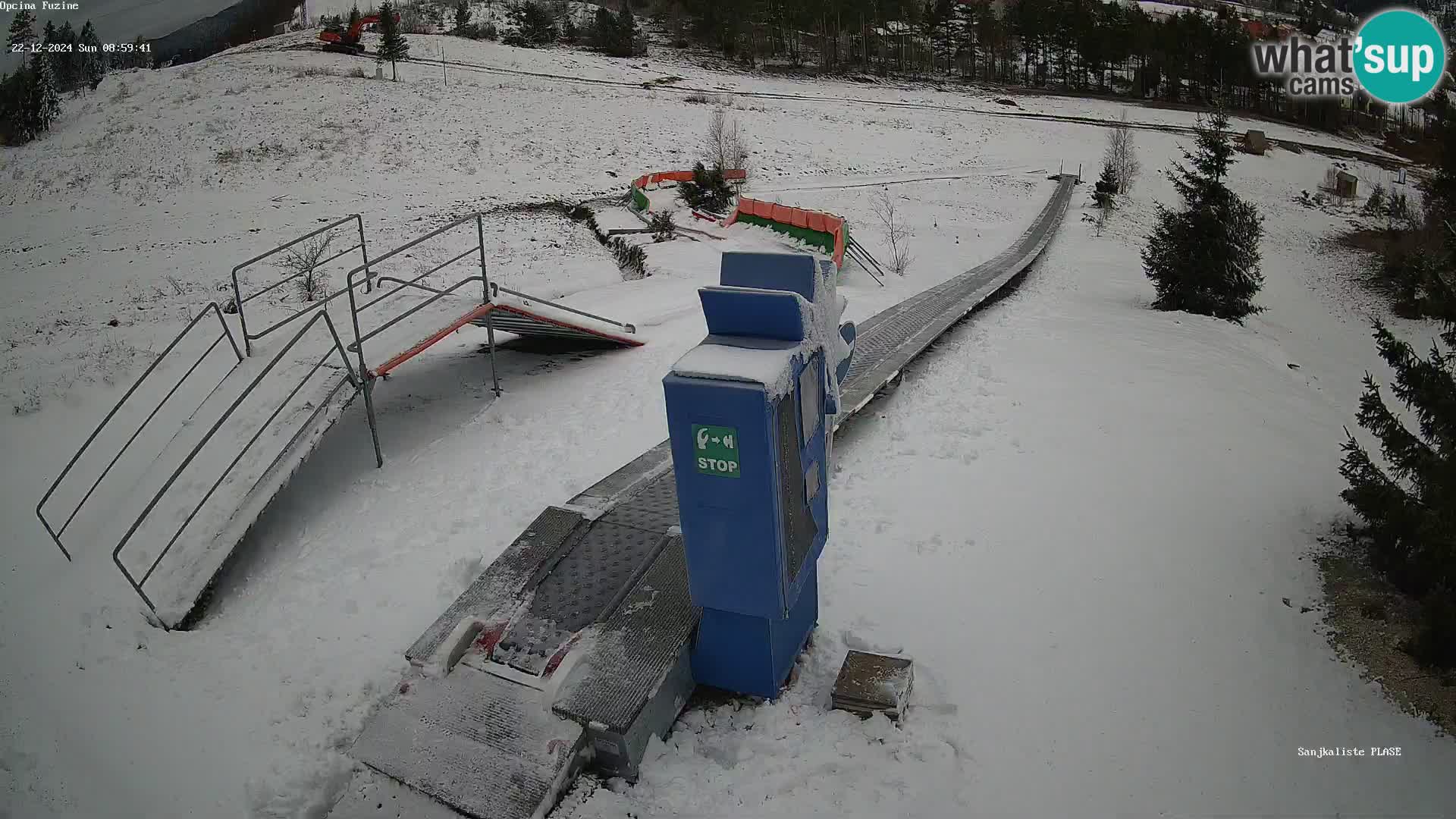 Live webcam Fužine toboggan run – Croatia