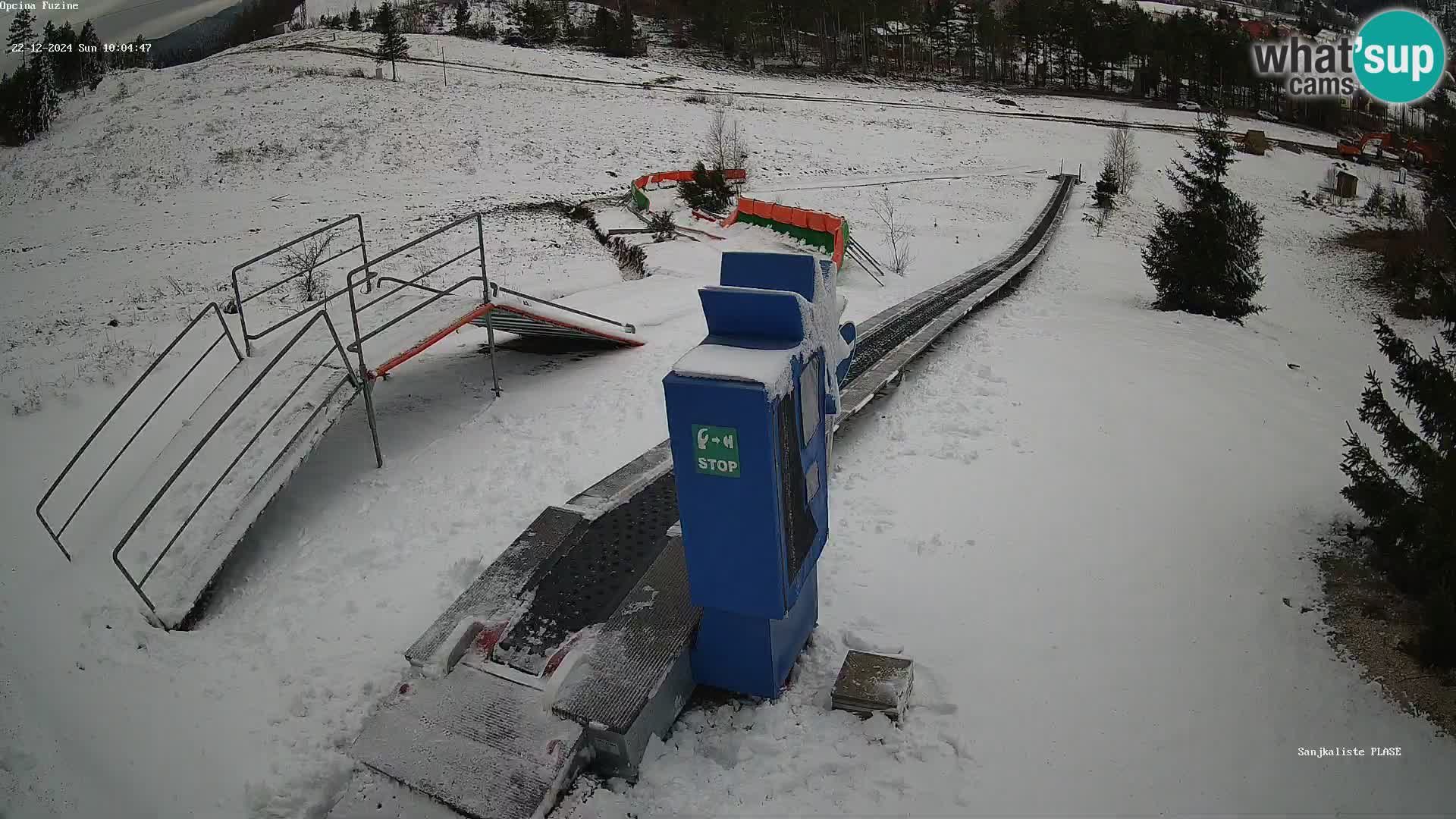 Live webcam Pista da slittino Fužine – Croazia