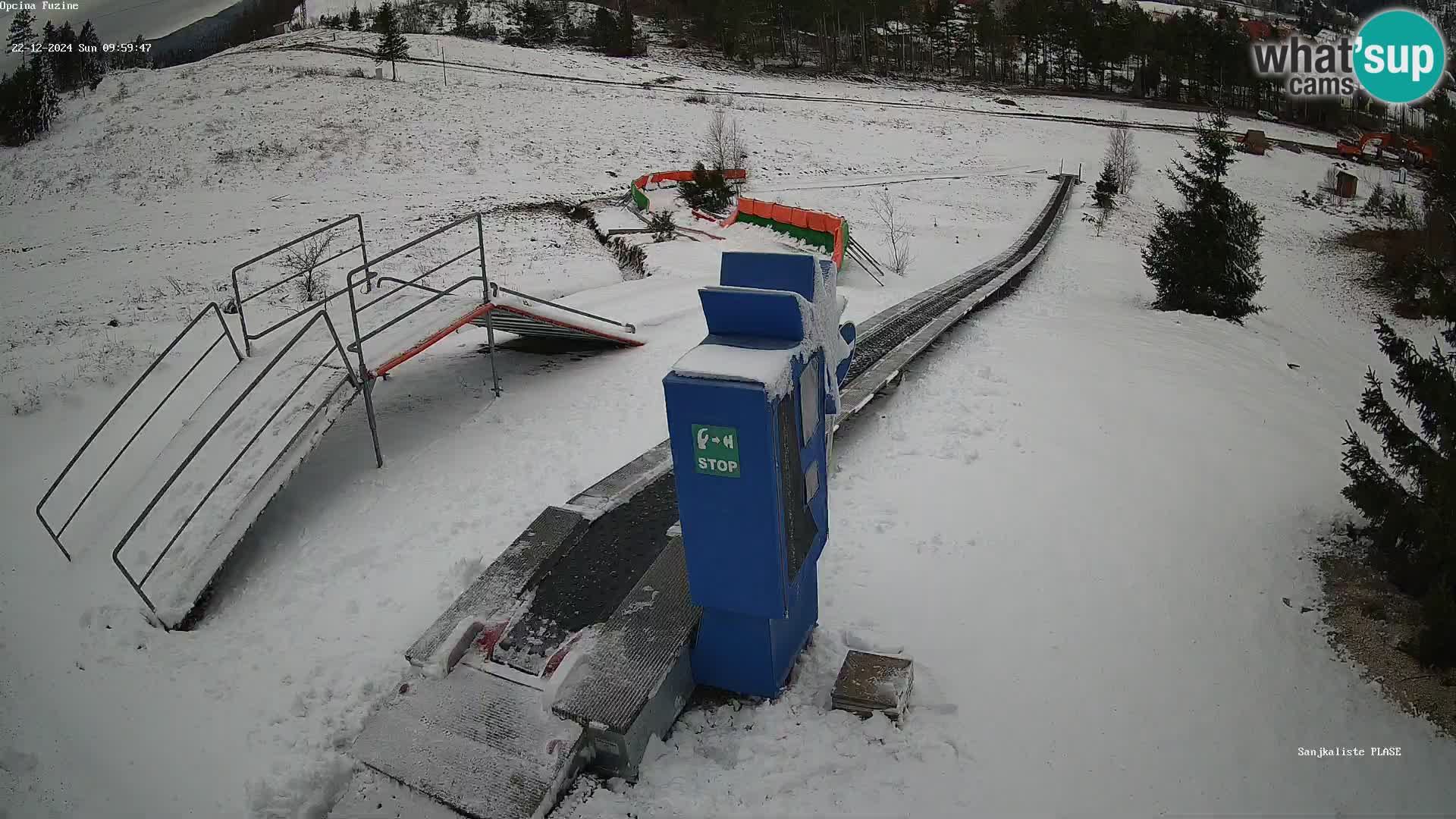 Webcam en direct Piste de luge de Fužine – Croatie