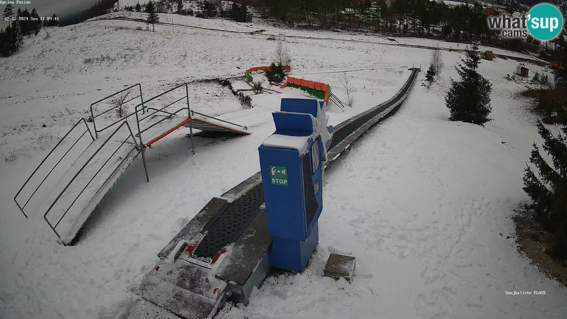 Live webcam Fužine toboggan run – Croatia