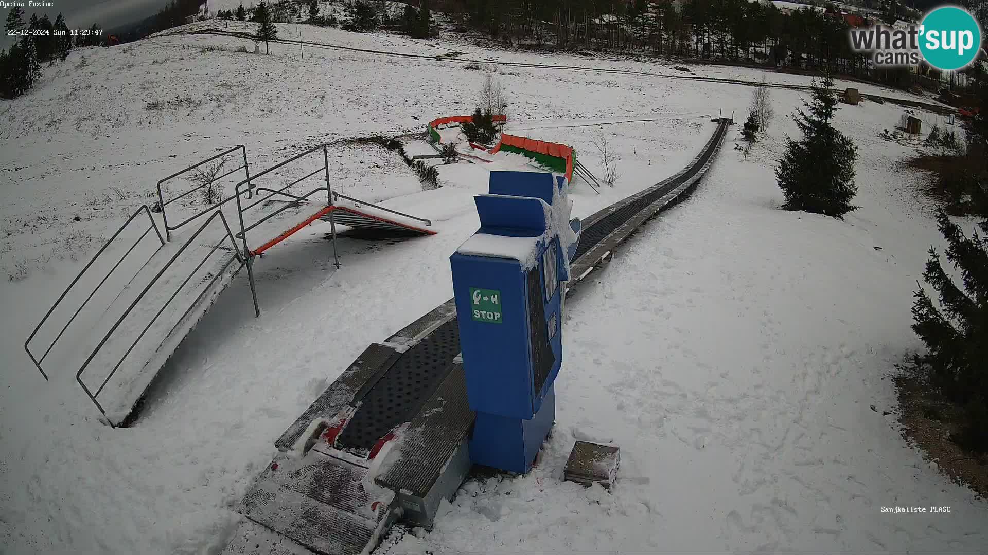 Live webcam Fužine toboggan run – Croatia