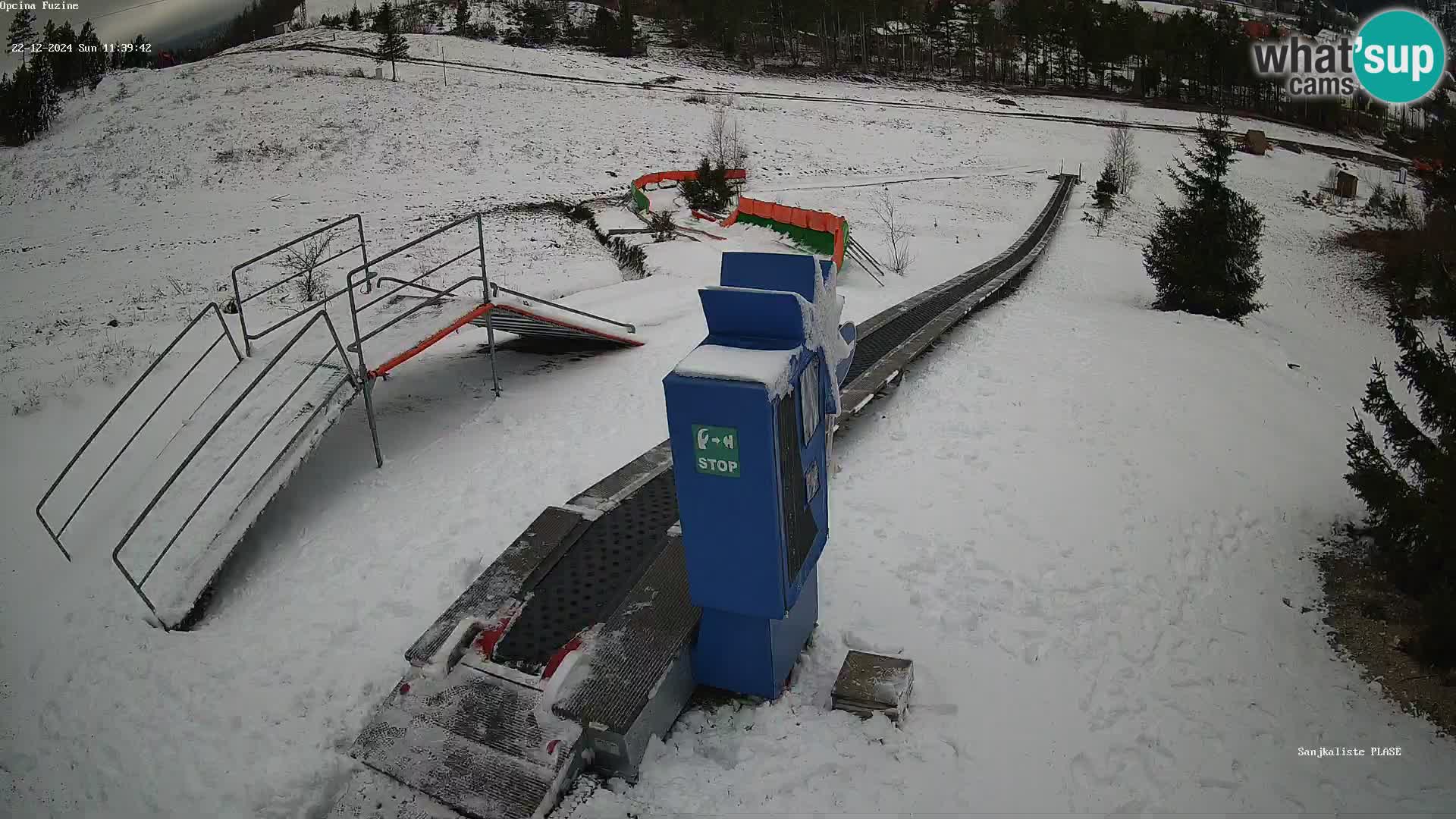 Webcam en direct Piste de luge de Fužine – Croatie