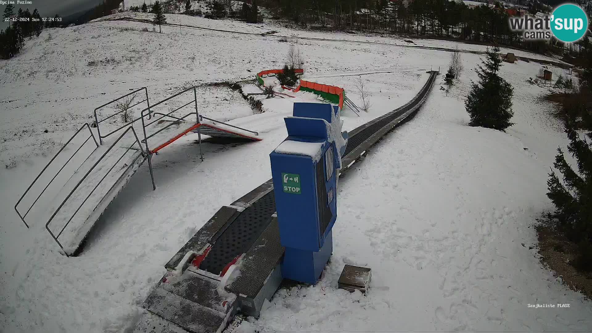 Webcam en direct Piste de luge de Fužine – Croatie