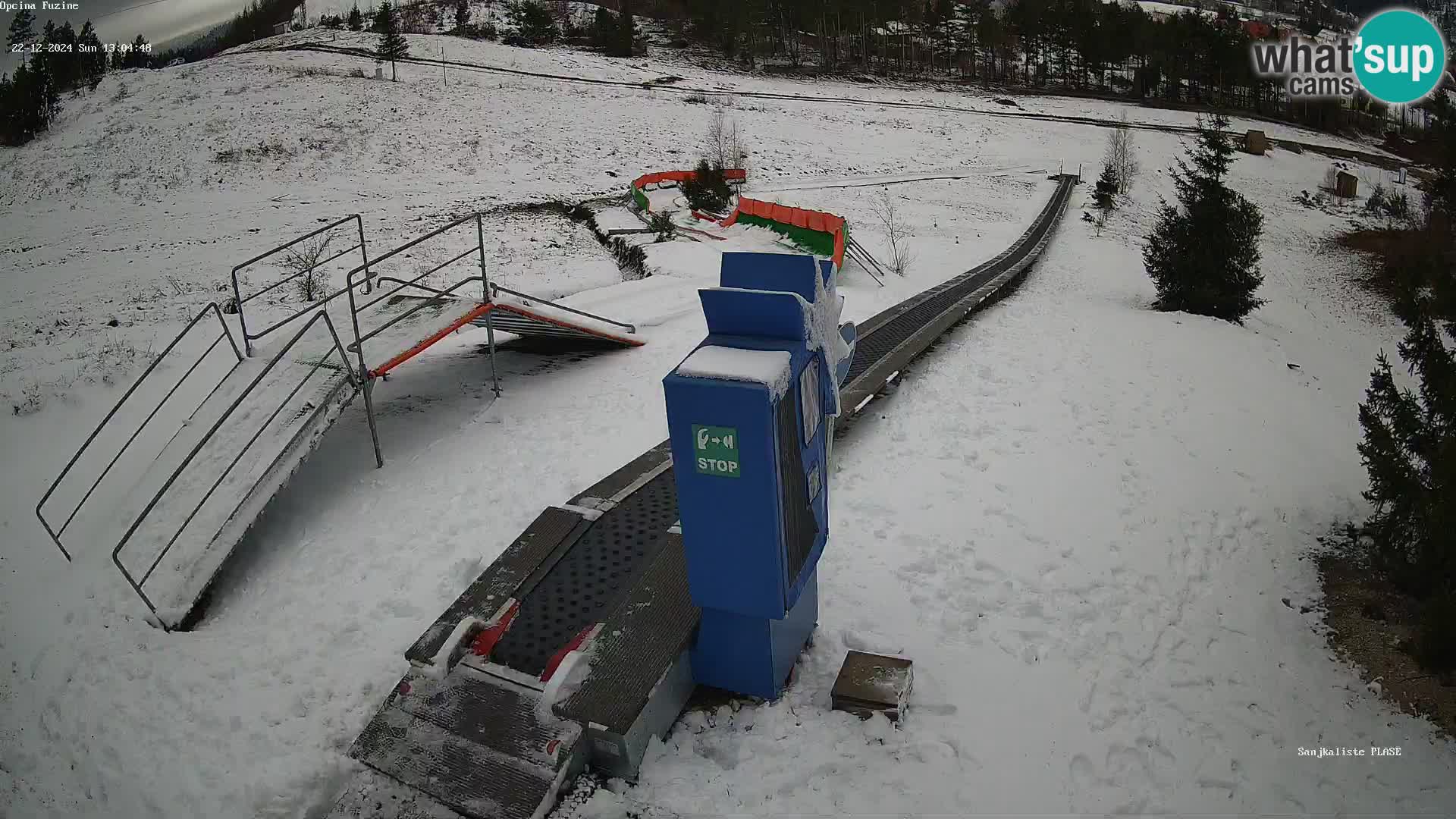 Live webcam Fužine toboggan run – Croatia