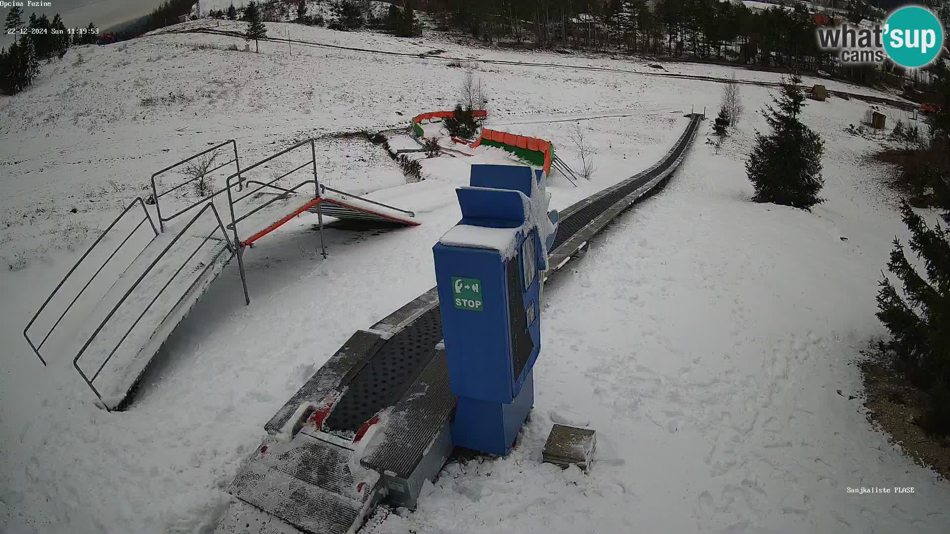 Webcam en direct Piste de luge de Fužine – Croatie