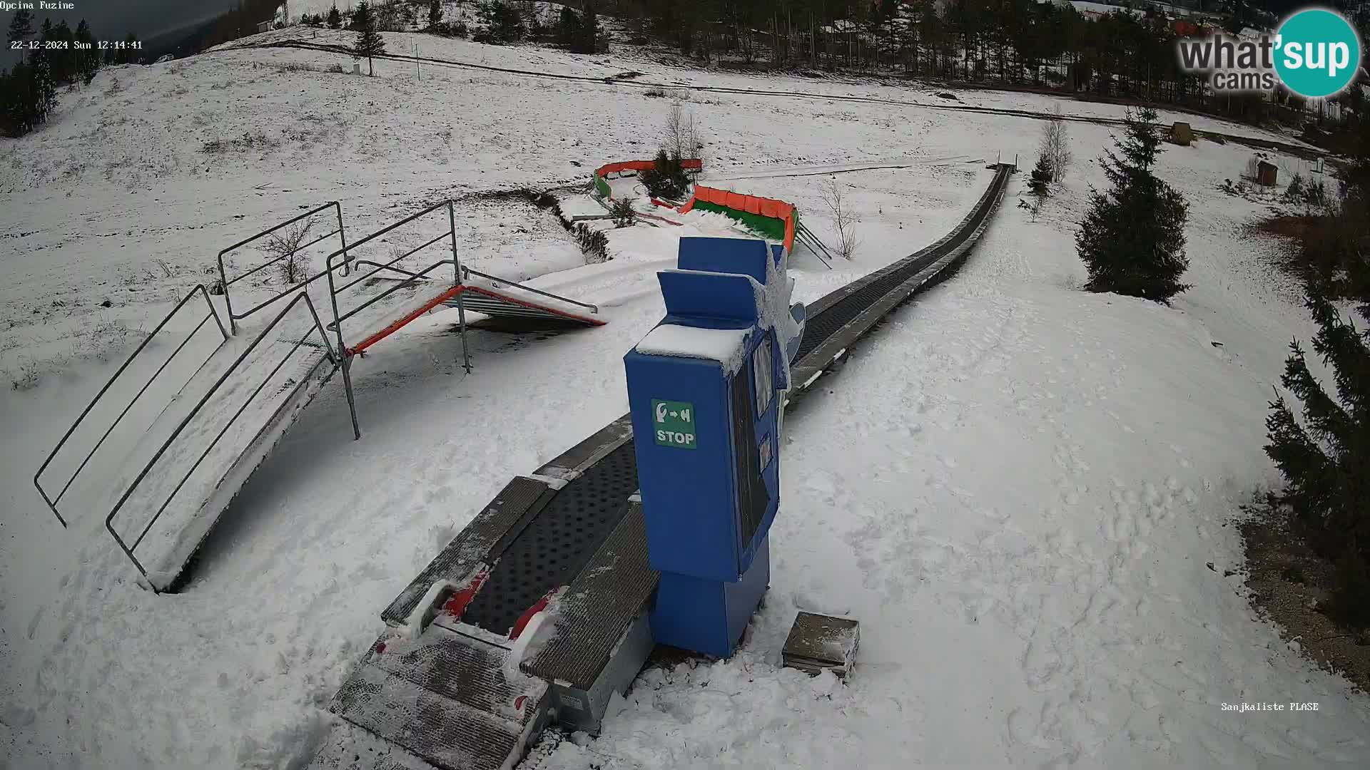 Live webcam Fužine toboggan run – Croatia