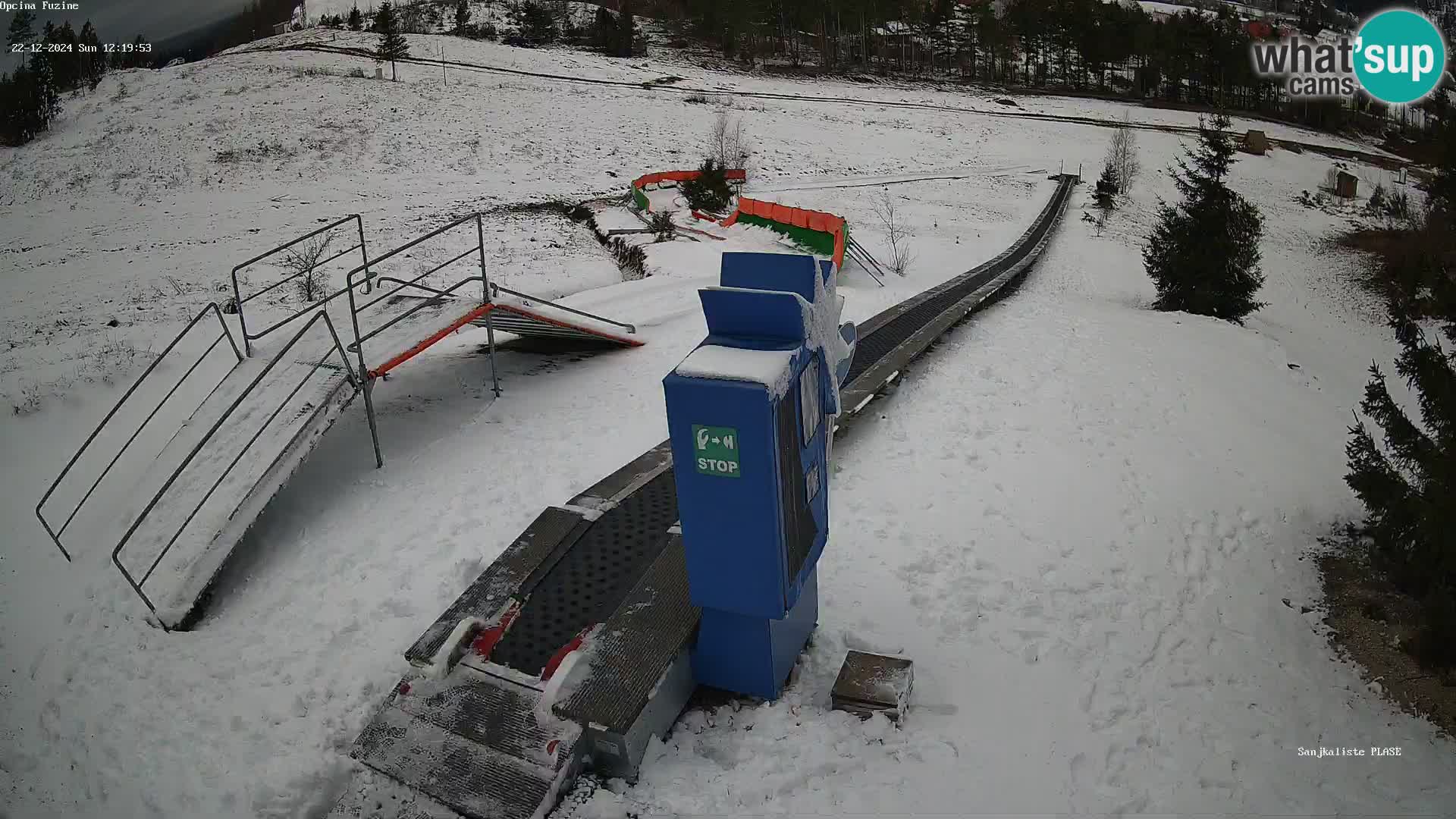 Webcam en direct Piste de luge de Fužine – Croatie