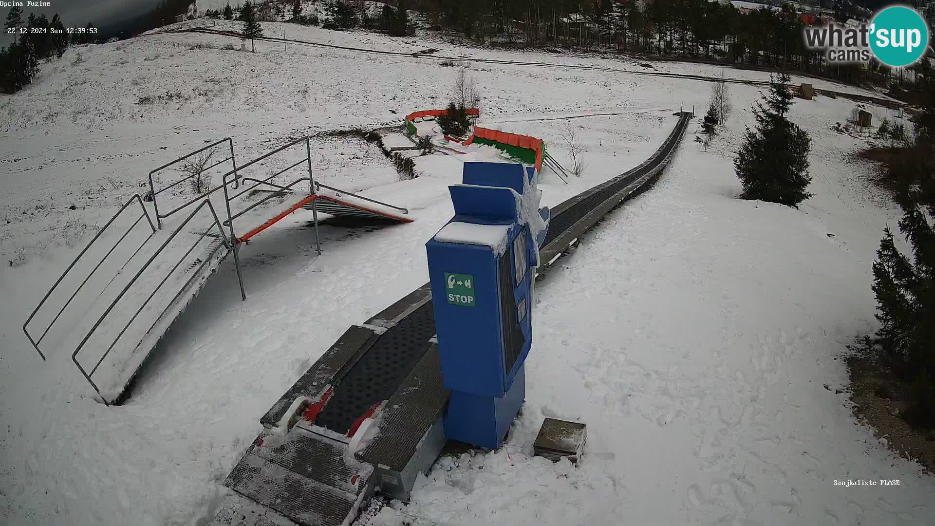 Live webcam Fužine toboggan run – Croatia