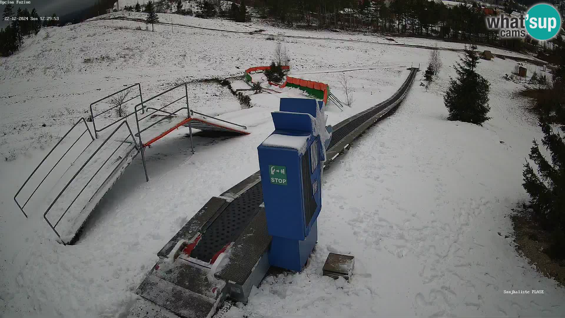 Live webcam Fužine toboggan run – Croatia