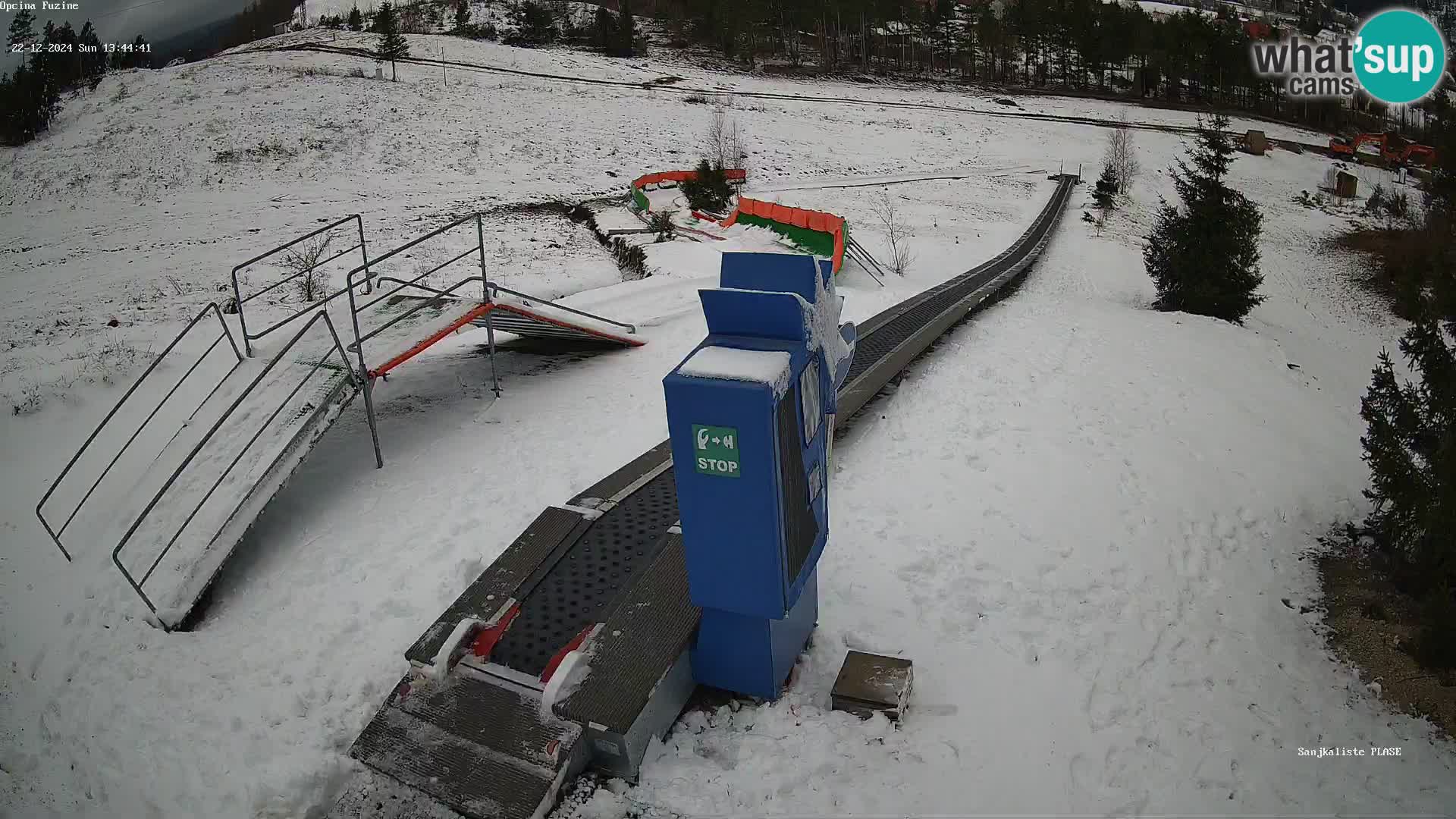 Webcam en direct Piste de luge de Fužine – Croatie